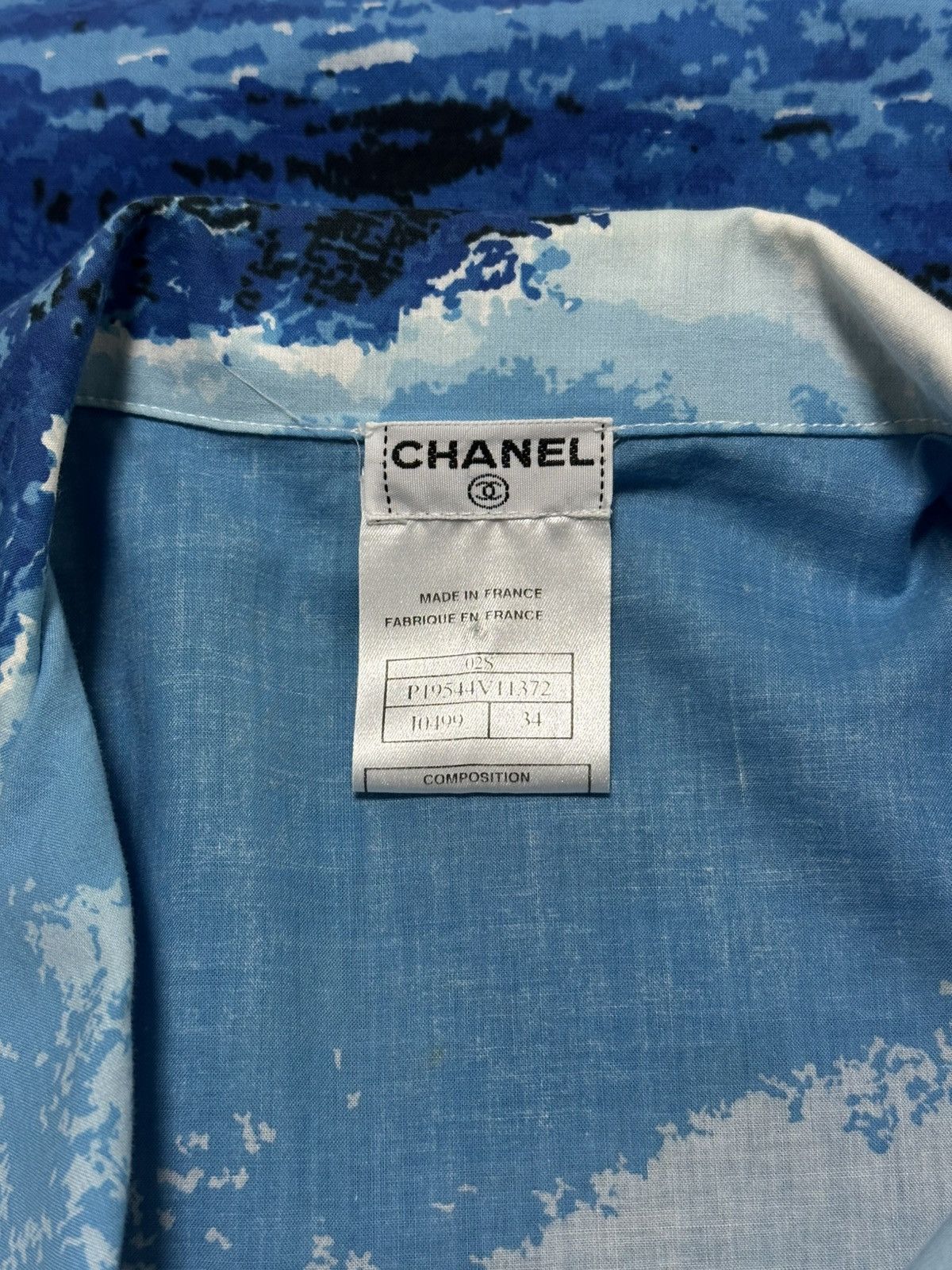Chanel CHANEL Spring Summer 2002 Surf Logo Print Aloha Shirt Size XS / US 0-2 / IT 36-38 - 6 Thumbnail