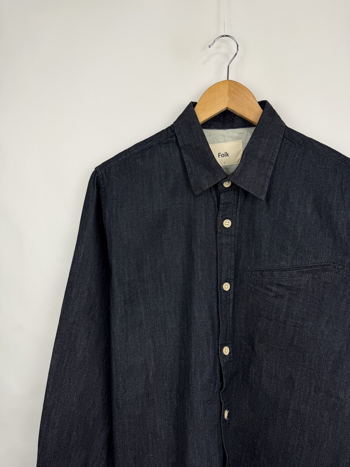 Folk 🇬🇧 Folk Denim Shirts Button Up Jeans Casual Style Rare Retro Size US M / EU 48-50 / 2 - 3 Thumbnail