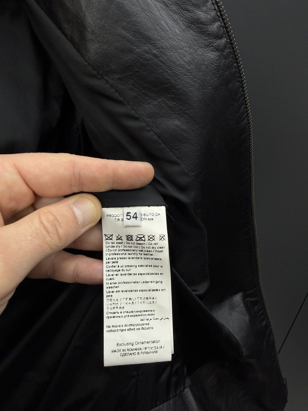 Trussardi Trussardi Collection Black Leather Quilted Jacket Moto Style Size US L / EU 52-54 / 3 - 9 Thumbnail