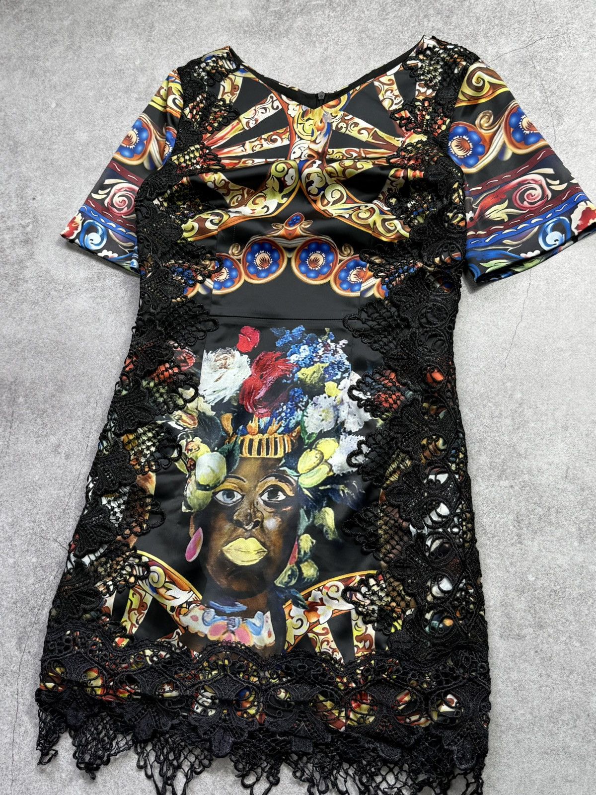 Dolce & Gabbana RARE Dolce & Gabbana Runway Baroque Lace Sicily Dres Archive Size S / US 4 / IT 40 - 2 Thumbnail
