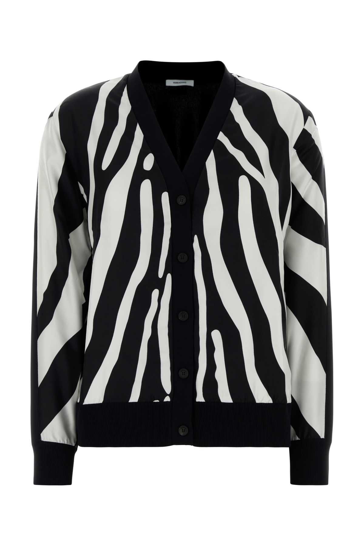 Salvatore Ferragamo Black Viscose Cardigan Size S / US 4 / IT 40 - 1 Thumbnail