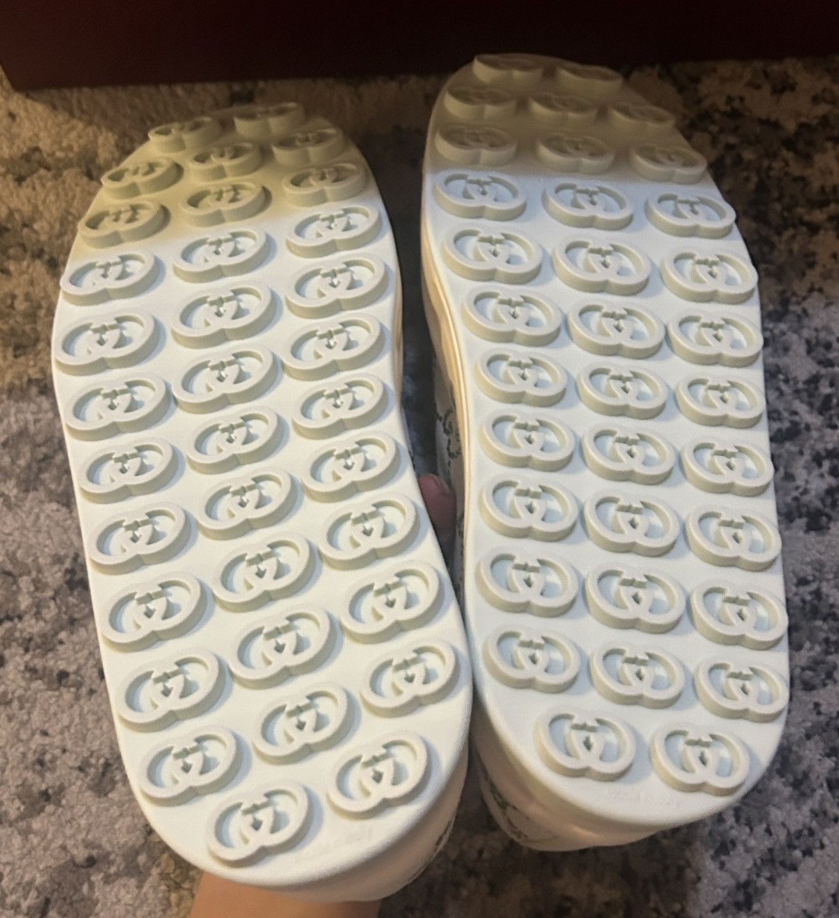 Gucci Gucci Canvas Lame Crystal GG Monogram Womens 1977 Sneaker Size US 9.5 / IT 39.5 - 7 Thumbnail