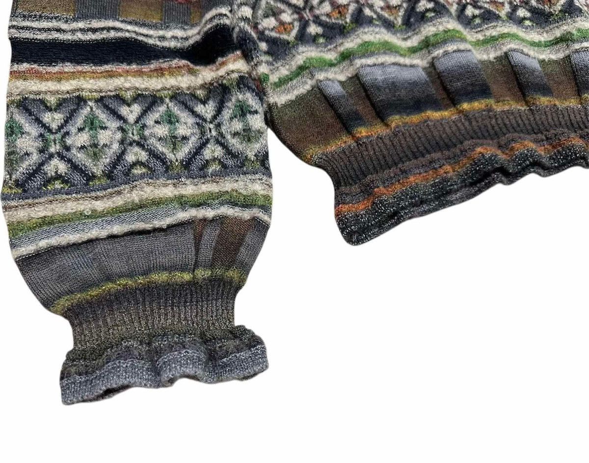 Japanese Brand 🔥Rare Vintage M.&Kyoko Fair Isle Knit Sweater Turtleneck Size US S / EU 44-46 / 1 - 3 Thumbnail
