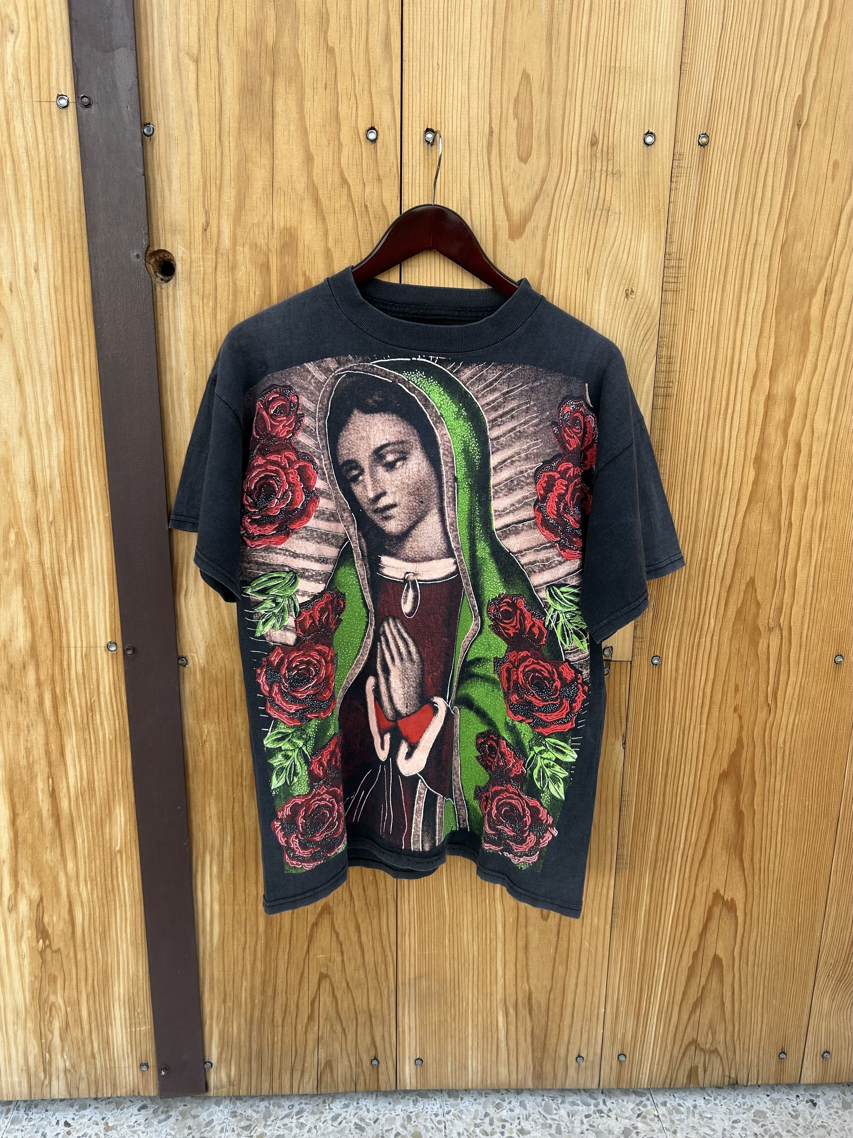 Vintage Virgen de Guadalupe AOP 90s Size US L / EU 52-54 / 3 - 1 Thumbnail