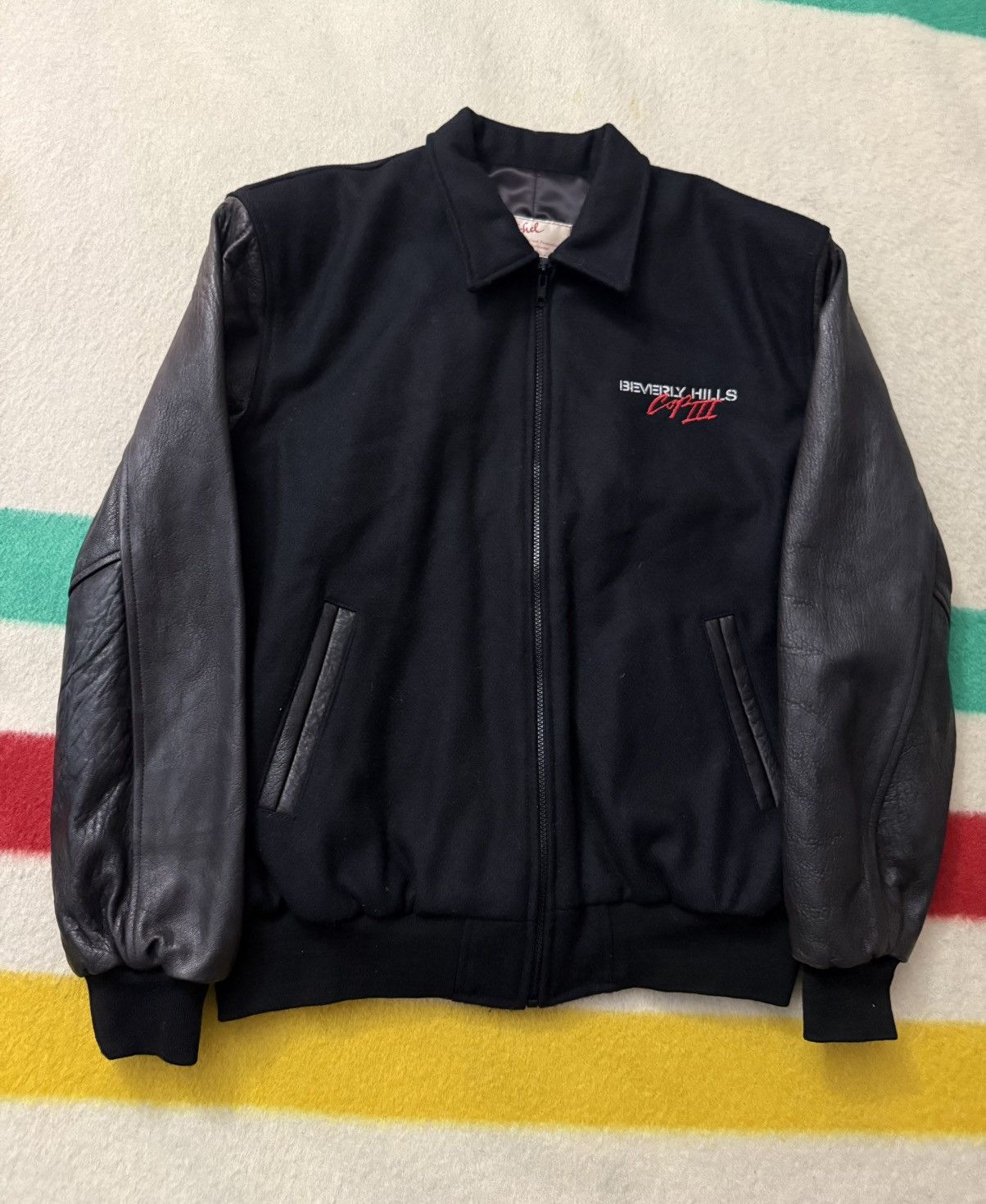 Vintage 90s 1994 Beverly Hills Cop 3 Eddie Murphy Varsity Jacket XL Size US XL / EU 56 / 4 - 1 Thumbnail