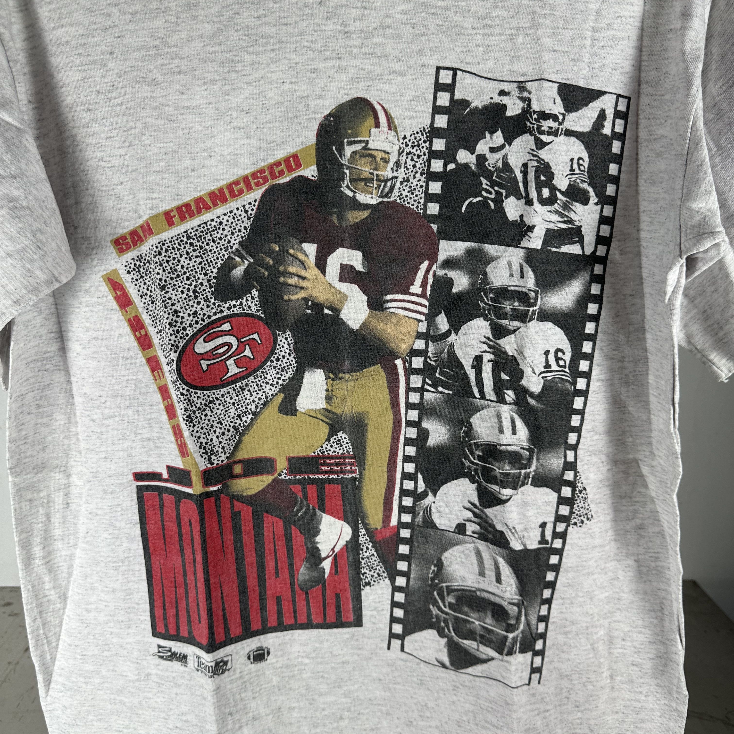 Vintage ​Vintage 1991 Joe Montana San Francisco 49ers NFL T-shirt Size US L / EU 52-54 / 3 - 2 Thumbnail