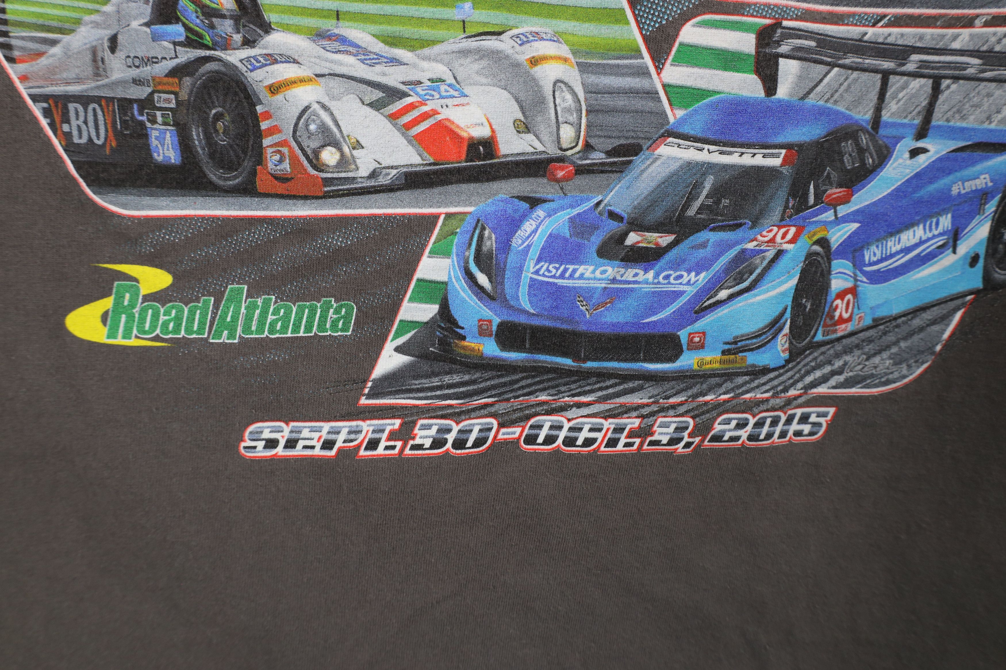 Vintage Vintage 2015 Petit Le Mans Endurance Car Racing T-Shirt Gray Size US XXL / EU 58 / 5 - 10 Thumbnail