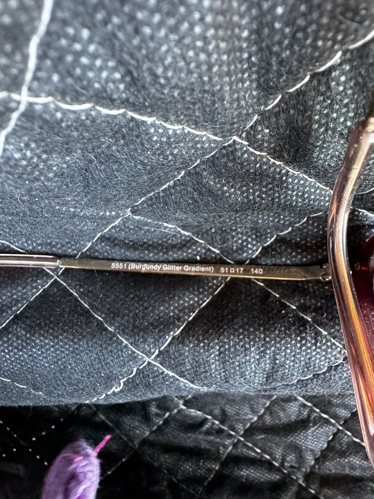 Coach Coach Burgundy Glitter Eyeglass Frames Size ONE SIZE - 5 Thumbnail