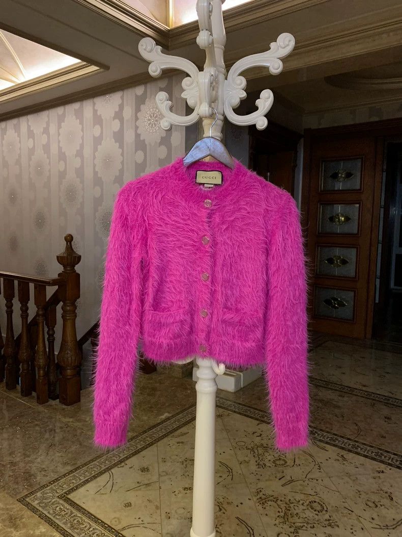 Gucci Gucci Pink Knit Cardigan Sweater - dmc Size US S / EU 44-46 / 1 - 1 Thumbnail