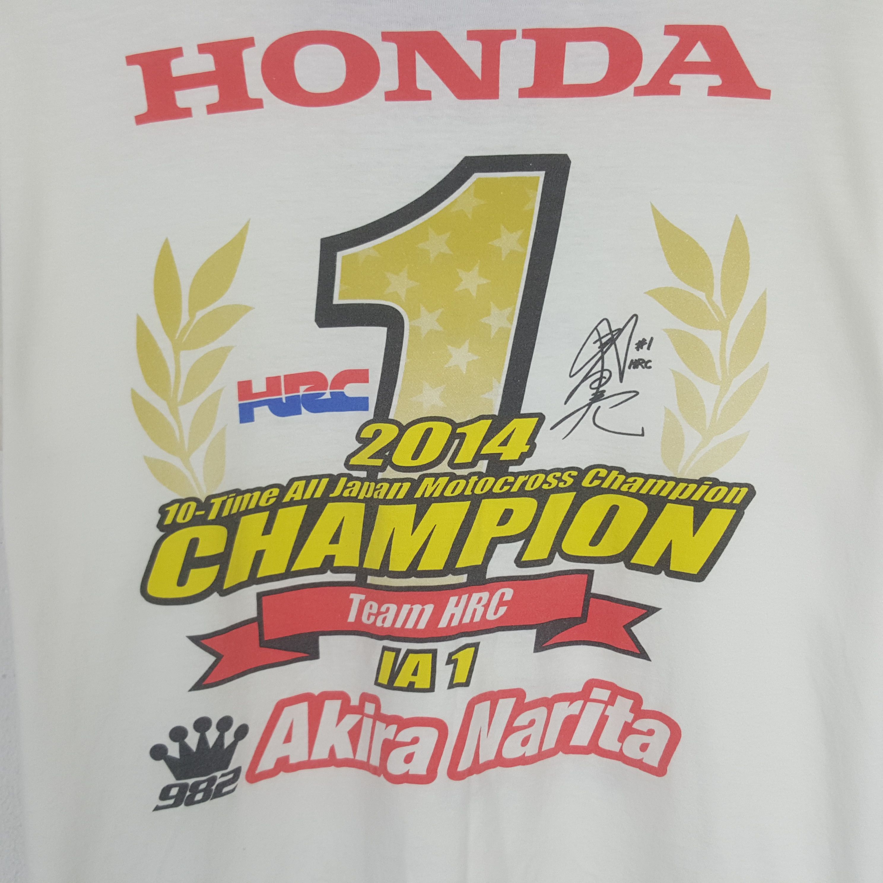 Honda × Vintage Vintage Honda HRC Sport Champion Racing T-shirt Size US L / EU 52-54 / 3 - 2 Thumbnail