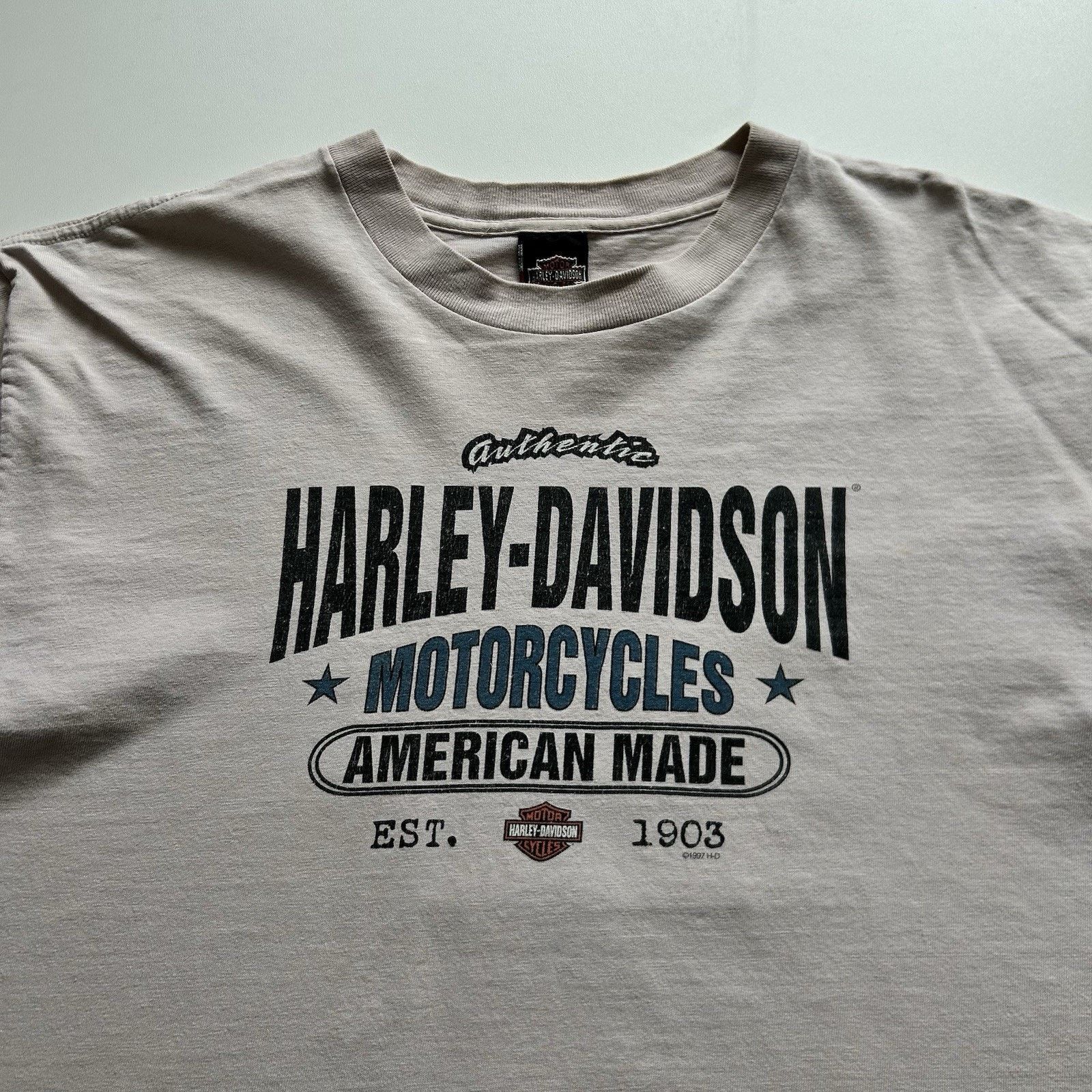 Harley Davidson Vintage 90s Harley Davidson Motorcycles T-Shirt XL Boxy Rare Size US XL / EU 56 / 4 - 2 Thumbnail