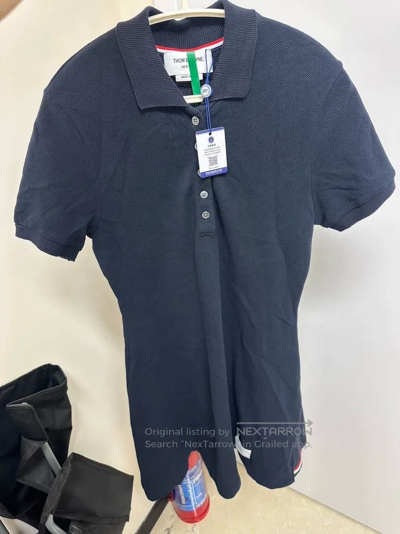 Thom Browne Thom Browne Classic Dress, Navy Blue with Red and White St Size M / US 6-8 / IT 42-44 - 1 Thumbnail