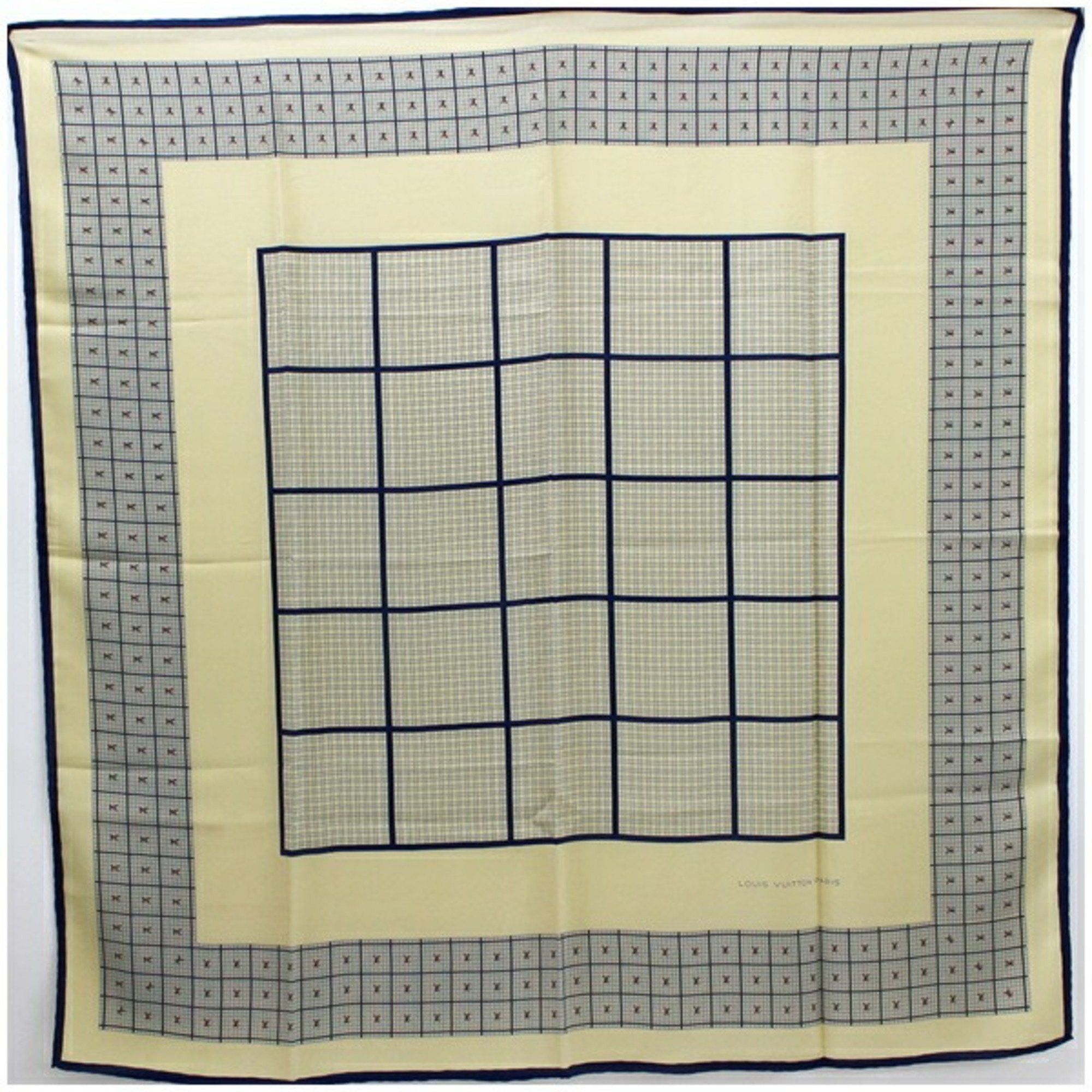 image of Louis Vuitton Scarf Muffler Beige Women's in White