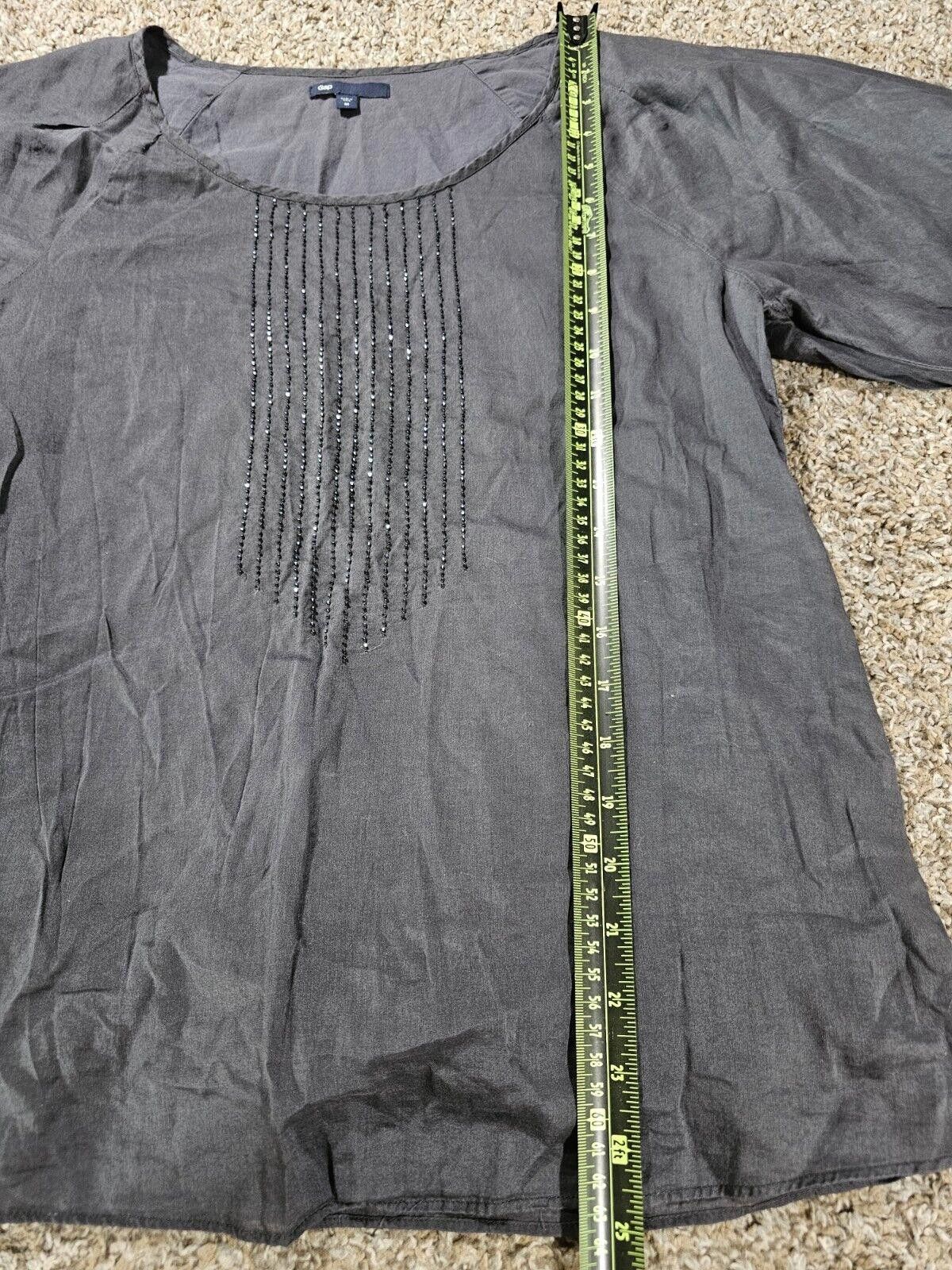Gap GAP spring 06 gray beaded top Medium Size M / US 6-8 / IT 42-44 - 2 Thumbnail