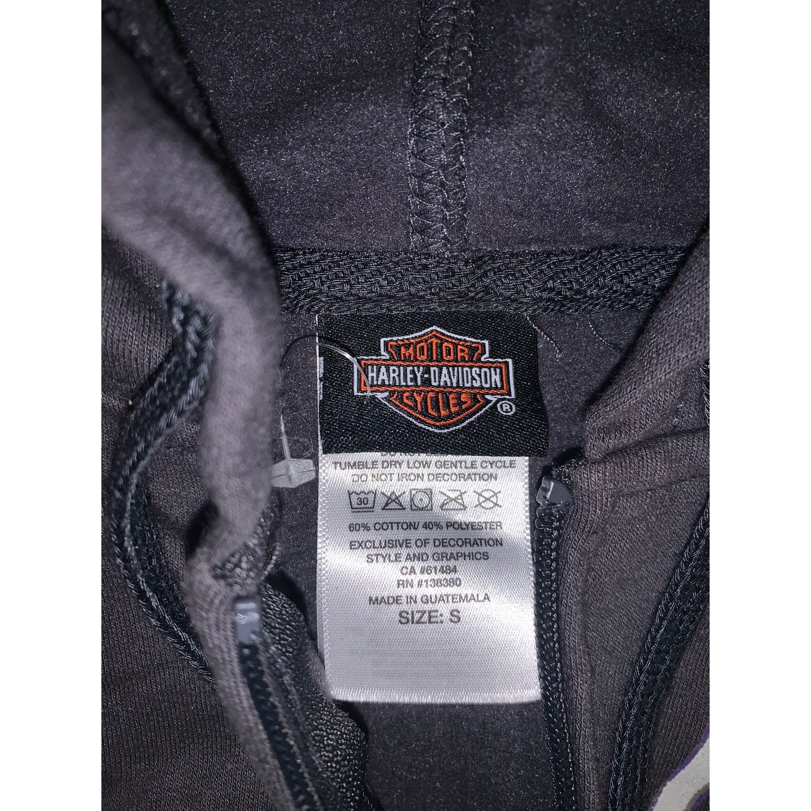 Harley Davidson Harley-Davidson Dark Grey Purple Hoodie Unisex Small Size US S / EU 44-46 / 1 - 5 Thumbnail