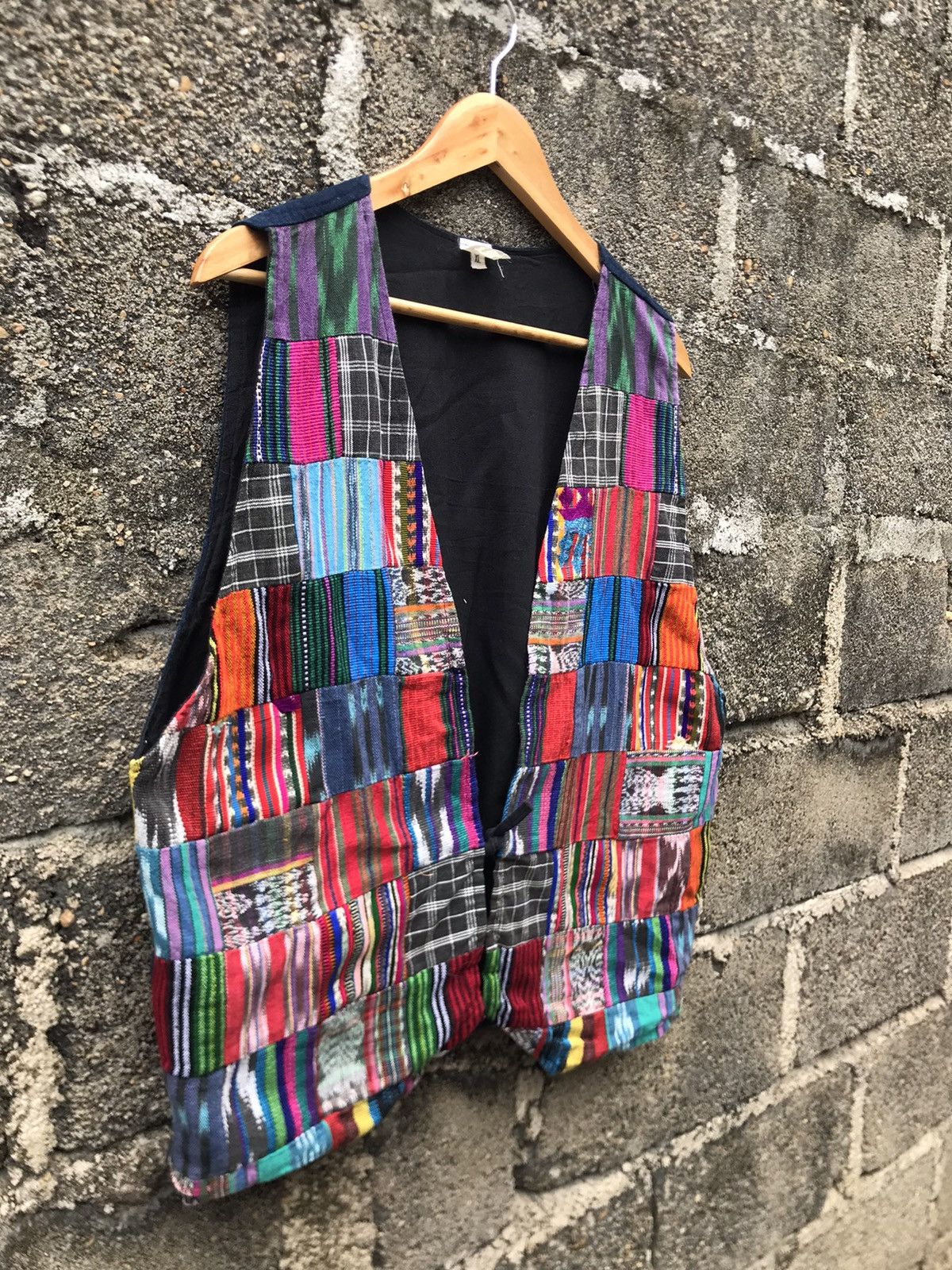Native 🔥Vintage 90s Patchwork Vest Size US M / EU 48-50 / 2 - 2 Thumbnail