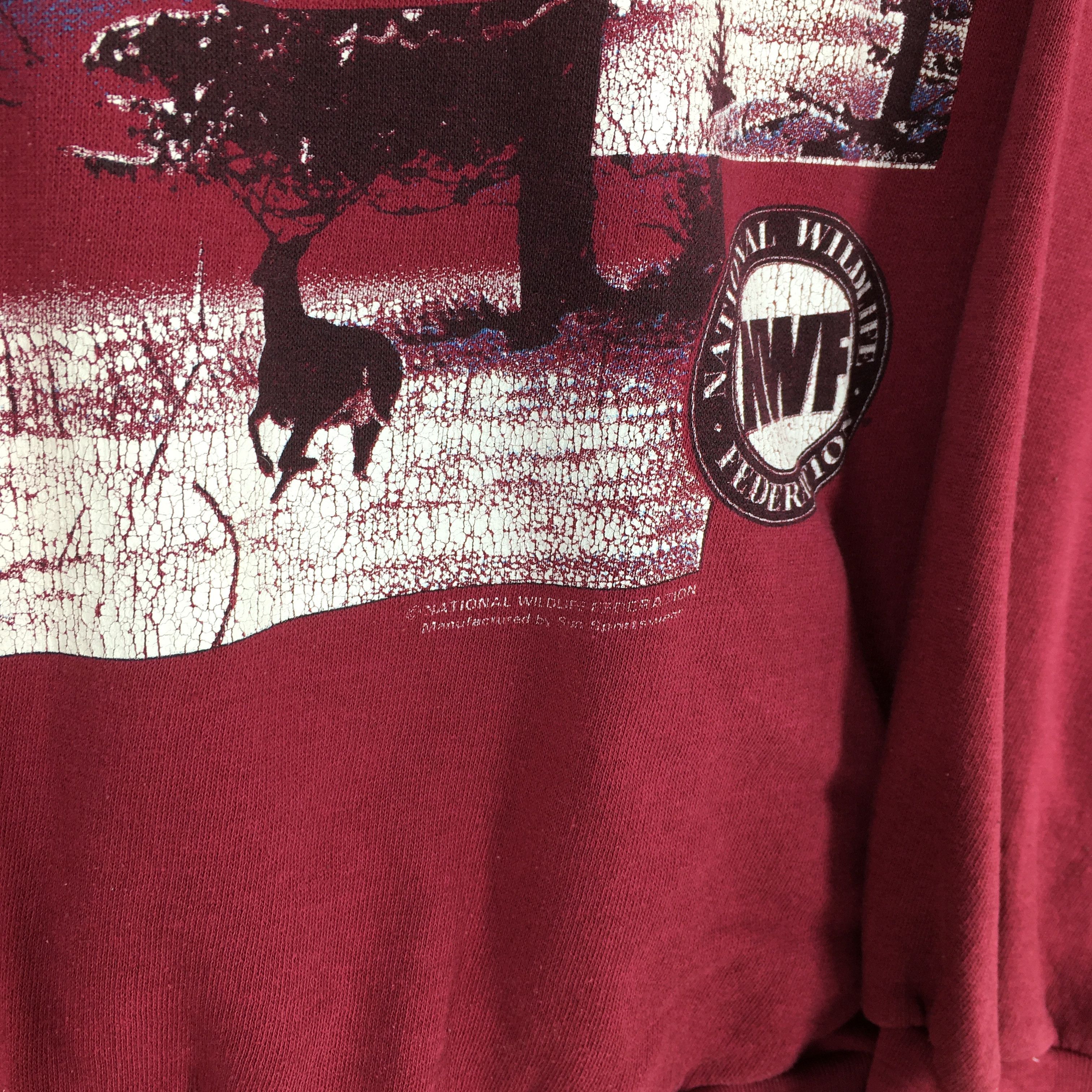 Habitat Vintage Whitetail Deer Animal Sweatshirt 2XLarge Size US XXL / EU 58 / 5 - 4 Thumbnail