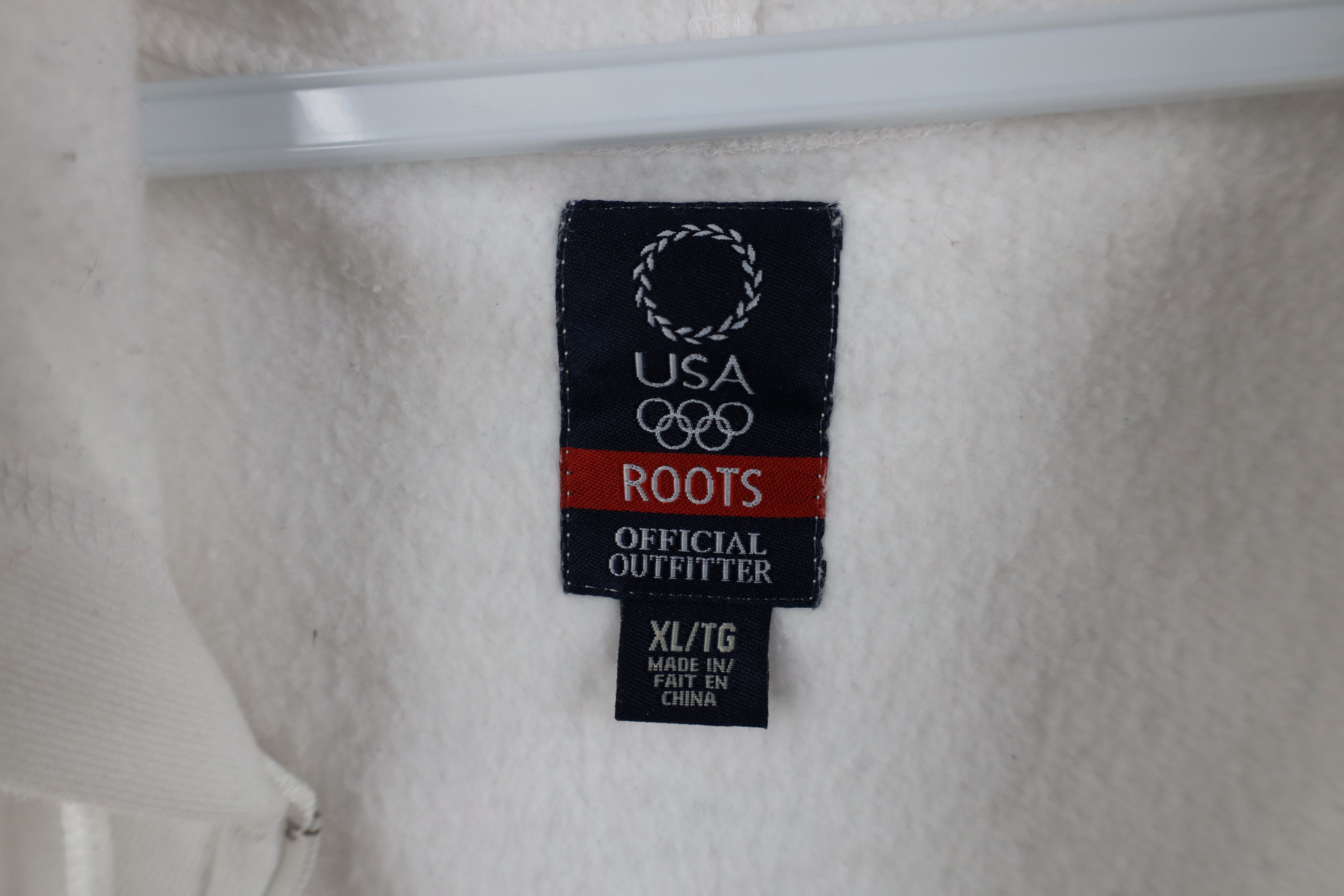 Vintage Vintage Y2K Roots Athens Greece Team USA Hoodie White Size XL / US 12-14 / IT 48-50 - 10 Thumbnail