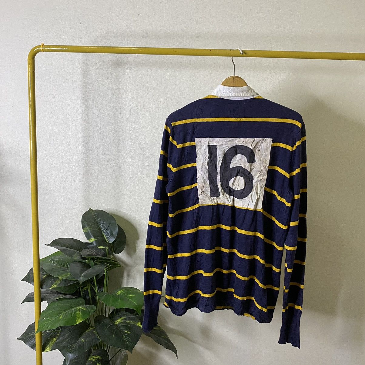 Polo Ralph Lauren × Vintage Vintage Polo RL Stripes Rugby Jersey Size US M / EU 48-50 / 2 - 6 Thumbnail