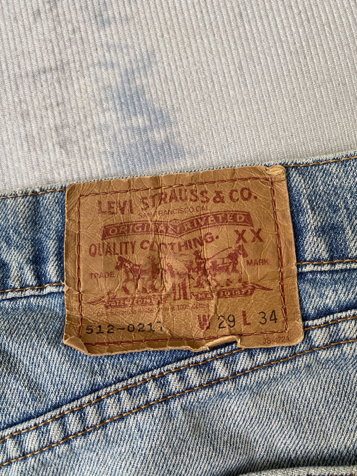 Levi's Vintage 90’s Levi’s 512 Distressed Denim Size US 28 / EU 44 - 23 Thumbnail