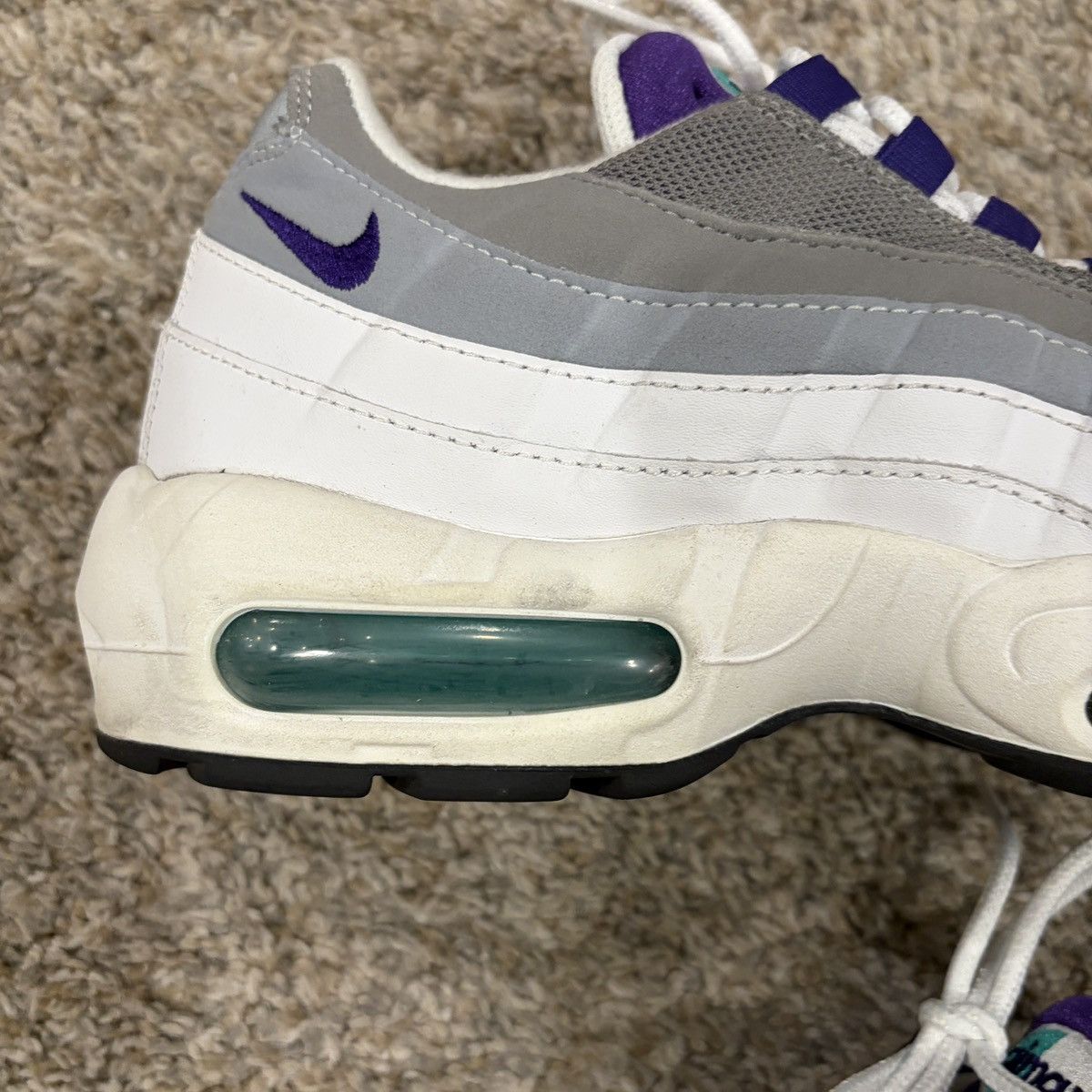 Nike 2018 Nike Air Max 95 Grape Men’s Size 8.5 Womens 10 Size US 8.5 / EU 41-42 - 9 Thumbnail