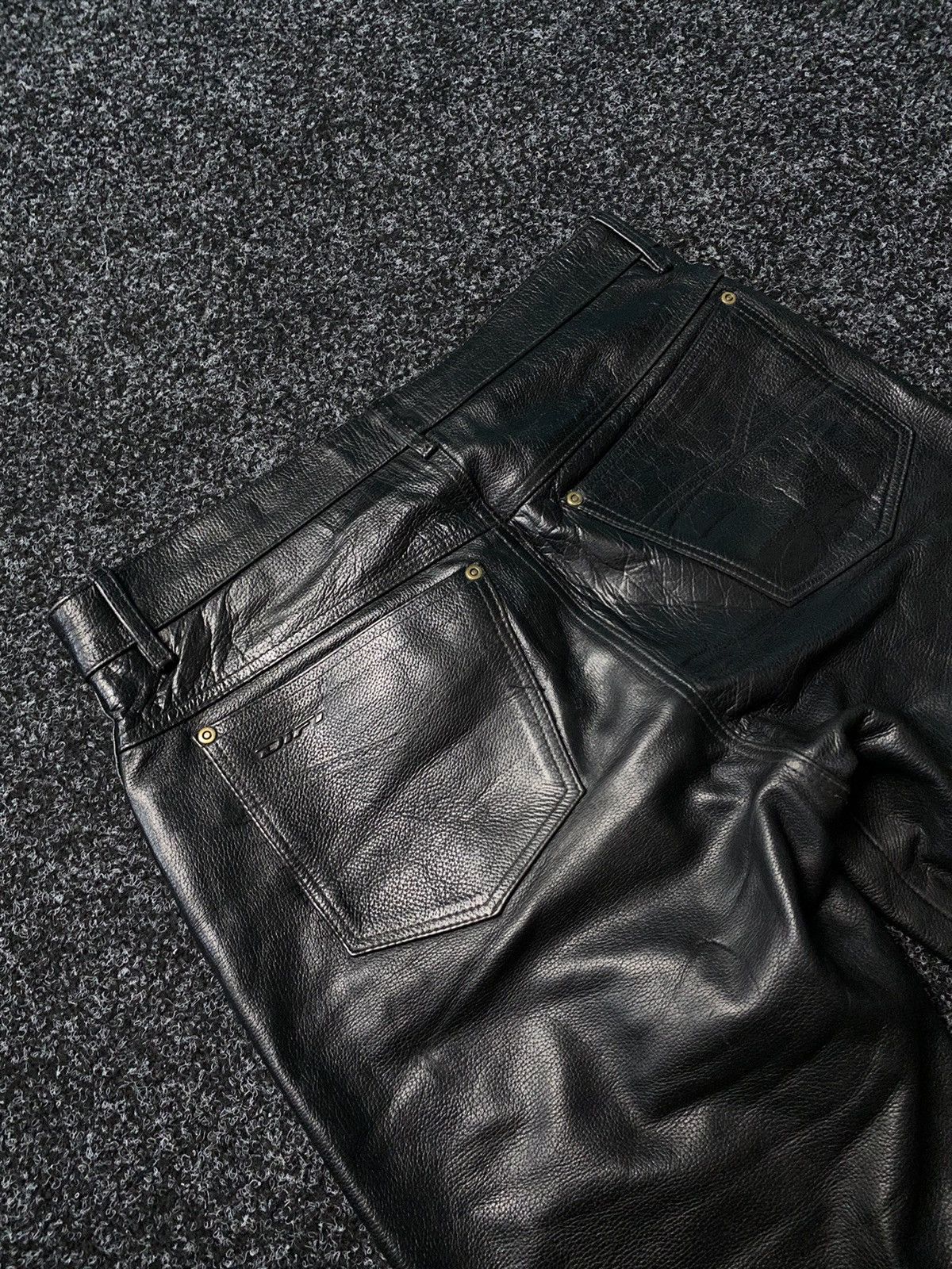 Leather Difi Leather Moto Biker Racing Pants Opium y2k Size US 33 - 17 Thumbnail