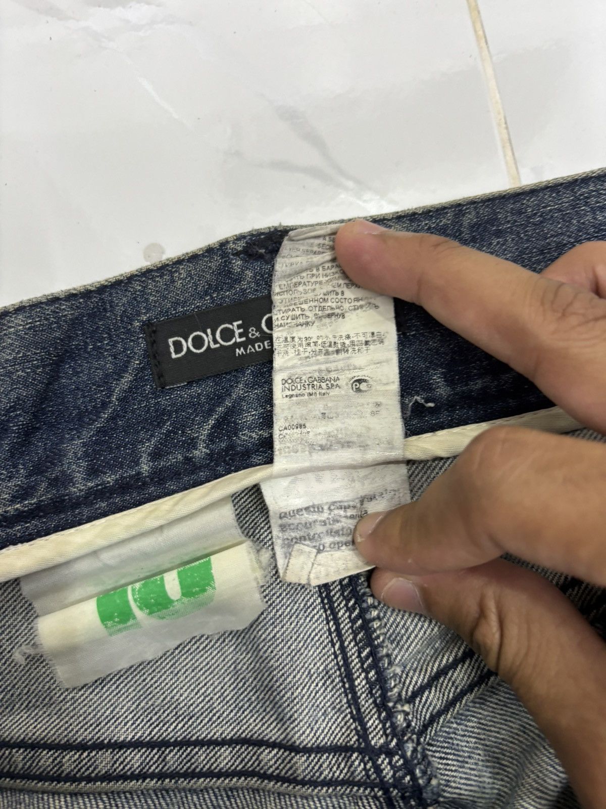 Dolce & Gabbana 🔥DOLCE & GABBANA THRASHED REPAIRED JEANS Size US 36 / EU 52 - 13 Thumbnail