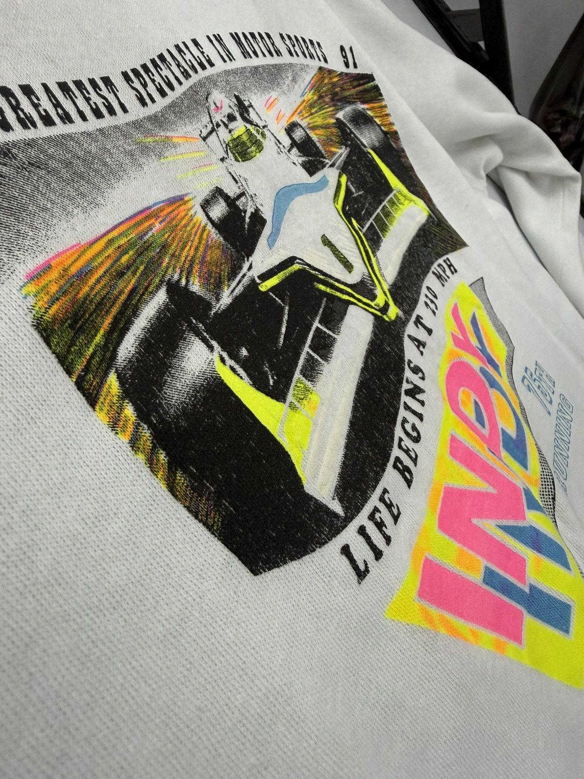 Vintage 🔥 90s Indy 75th Running Hoodie Double Hit Graphic Motorsport Size US M / EU 48-50 / 2 - 20 Thumbnail
