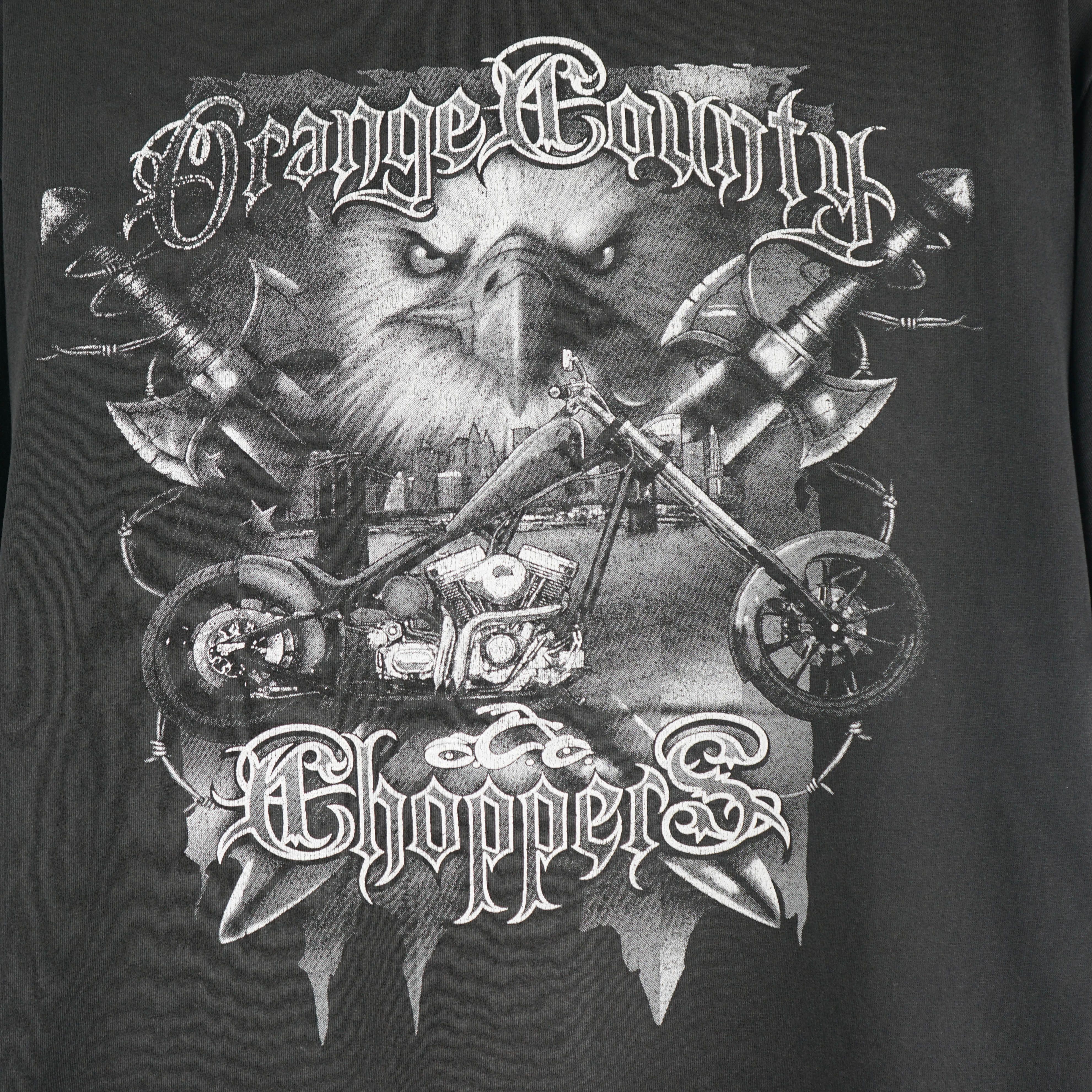 Harley Davidson × Vintage × West Coast Choppers Vintage 1990s Orange County Choppers T-Shirt Size US XL / EU 56 / 4 - 7 Thumbnail