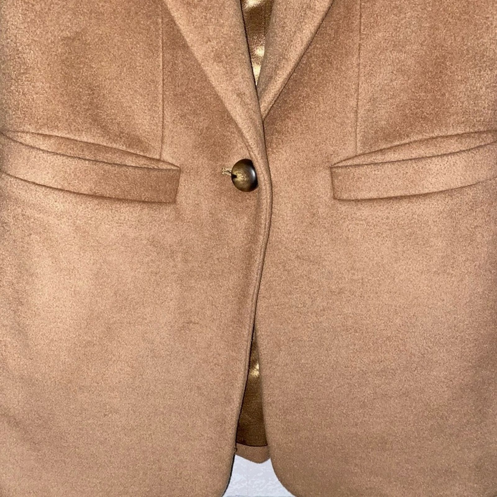 Emerson Fry Emerson Fry $328 JUDE Jacket Camel Wool Cashmere sz 00 NWOT Size XXS / US 00 / IT 34 - 5 Thumbnail