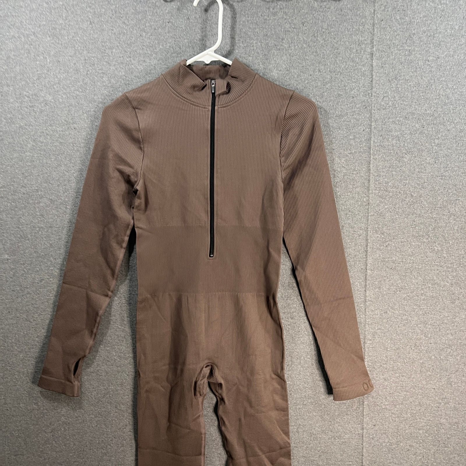 Other OQQ Women Long Sleeve Yoga Jumpsuits Workout Ribbed Size M / US 6-8 / IT 42-44 - 4 Thumbnail