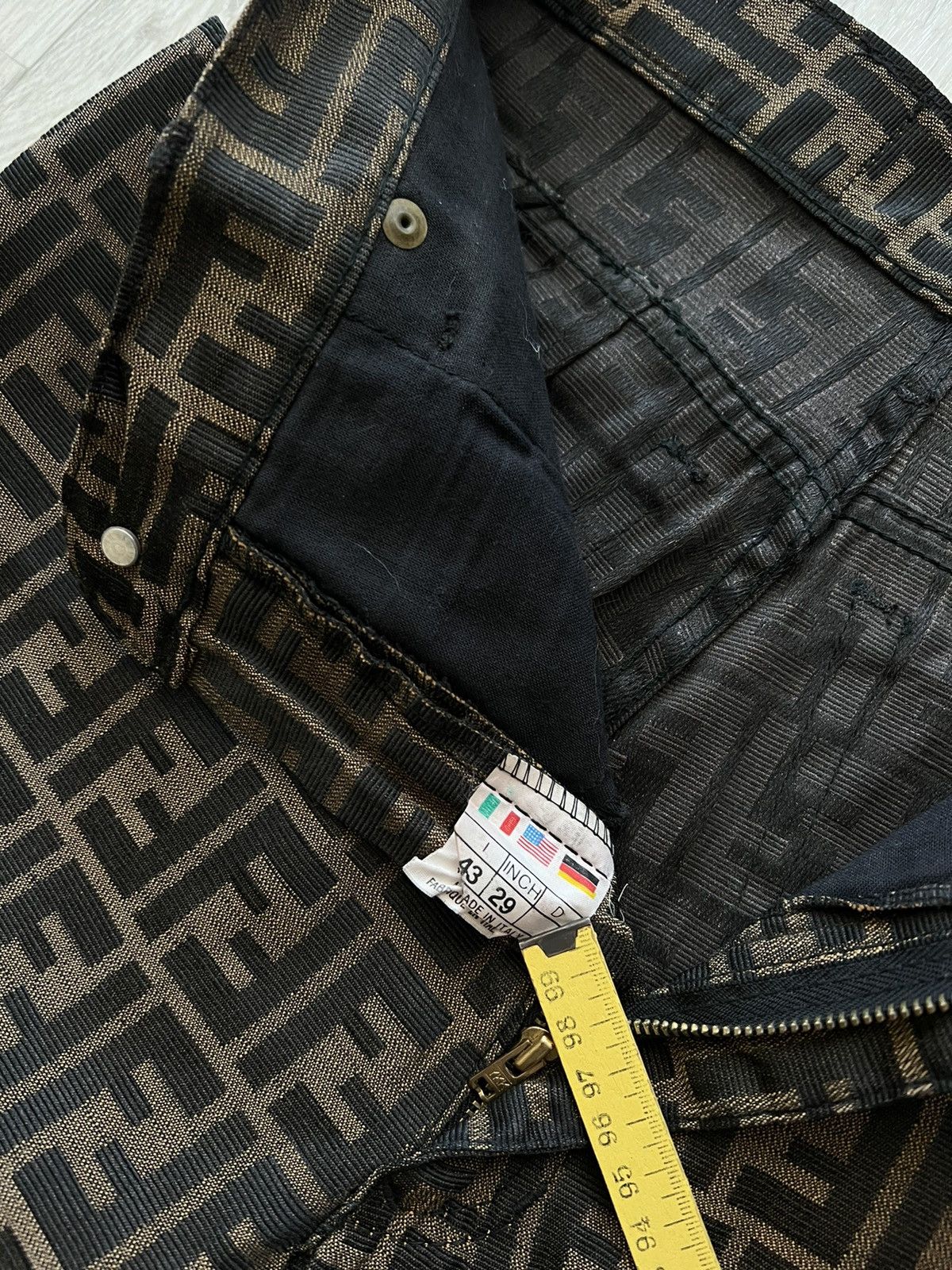 Fendi Vintage Fendi Zucca Monogram Pants 90s Size 29" - 11 Thumbnail