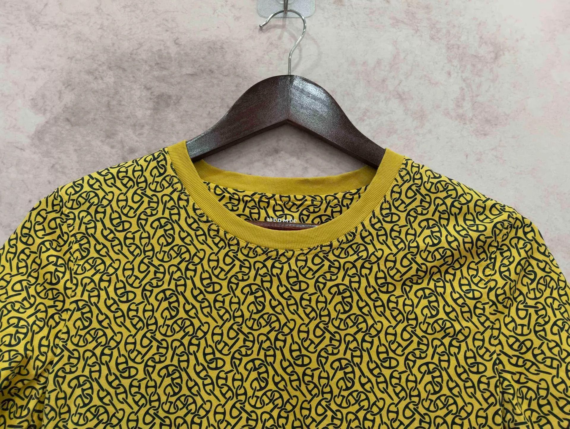 Hermes Hermes Yellow Allover Print Short-Sleeve Tee Women's 38 Size S / US 4 / IT 40 - 6 Thumbnail