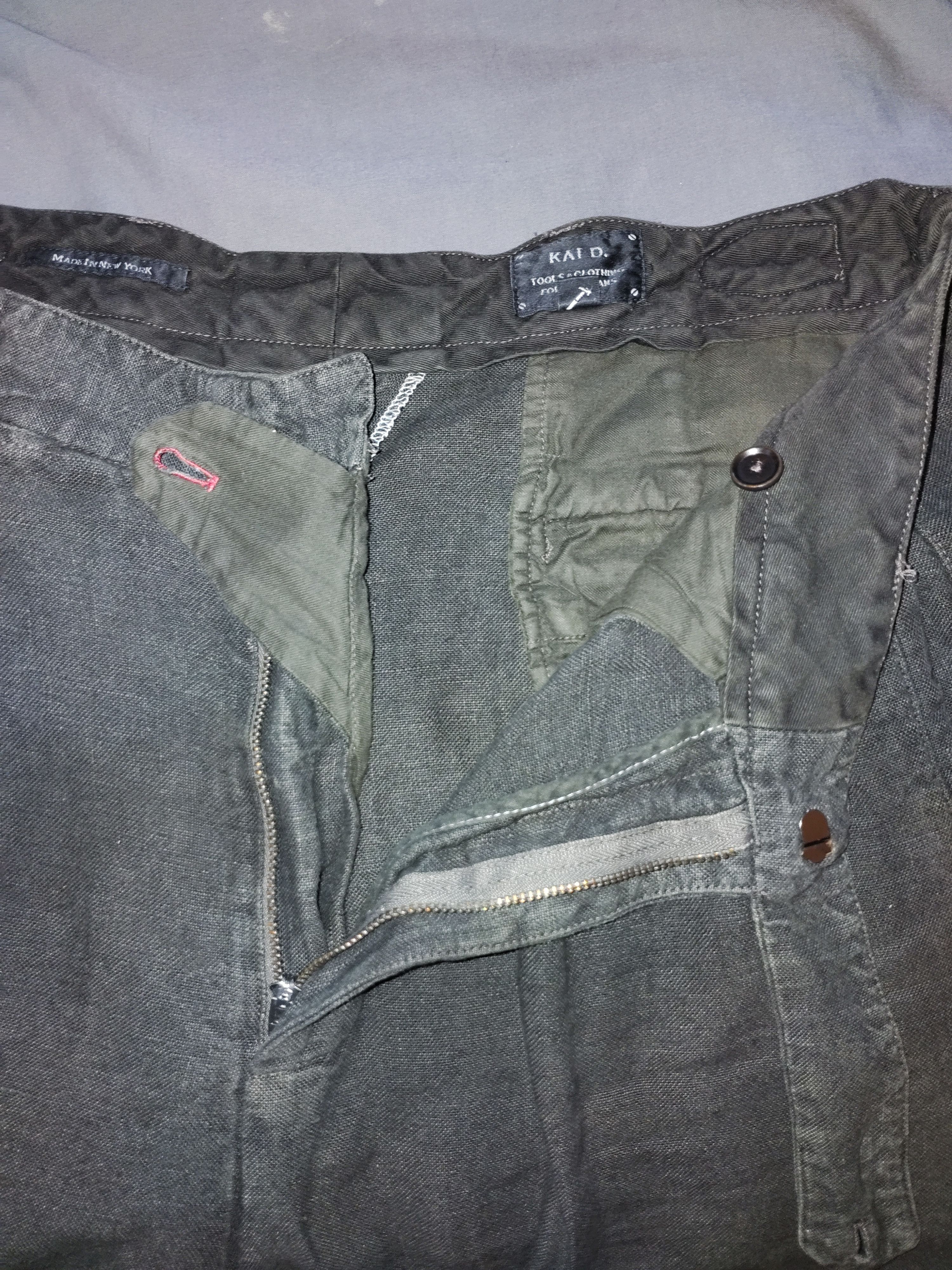 Kai D. Wide Leg Matisse Pants - Aged Linen Size US 34 / EU 50 - 6 Thumbnail