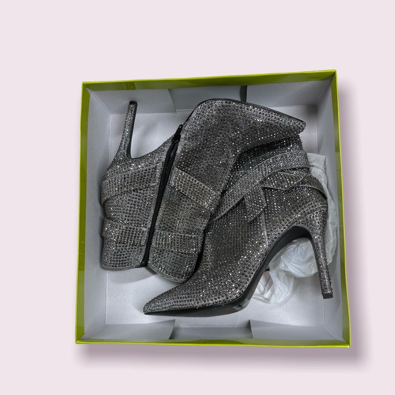 Designer GIANNI BINI Graphite Vinya STUDDED Booties Size US 9.5 / IT 39.5 - 8 Thumbnail