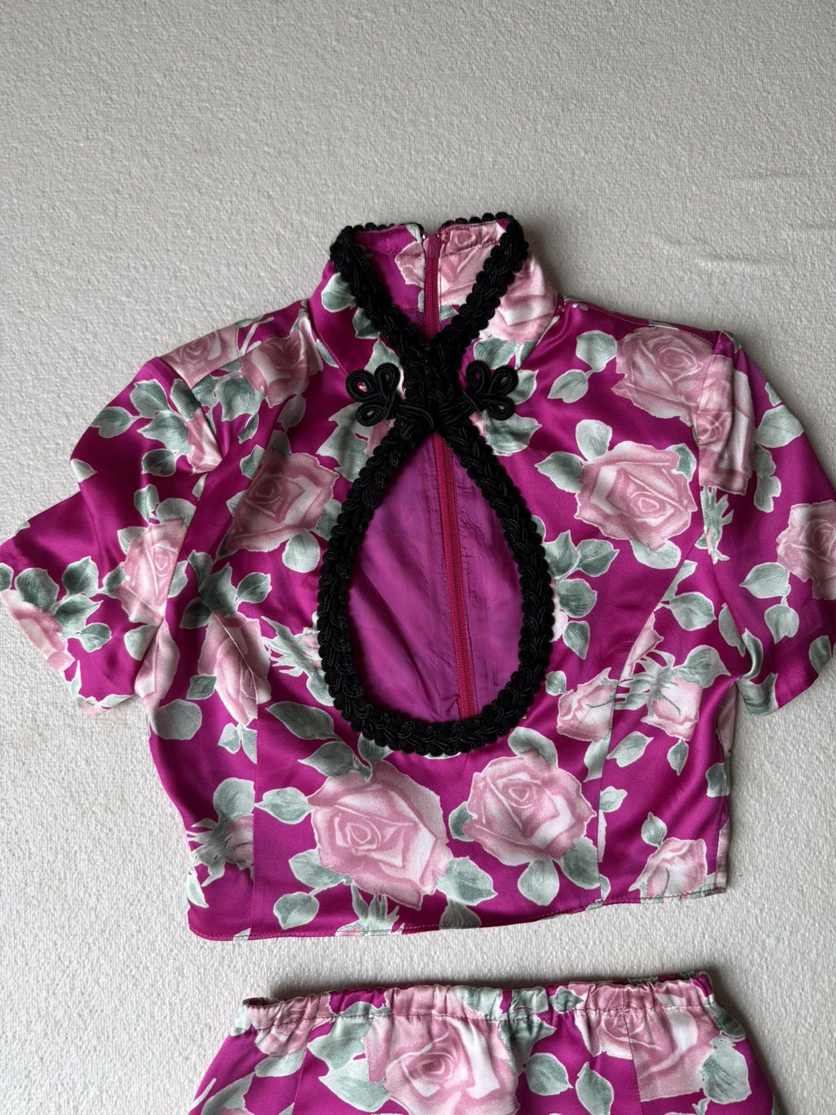 Alessandra Rich Alessandra Rich One of One Custom Kimono Dress Set Size XS / US 0-2 / IT 36-38 - 4 Thumbnail