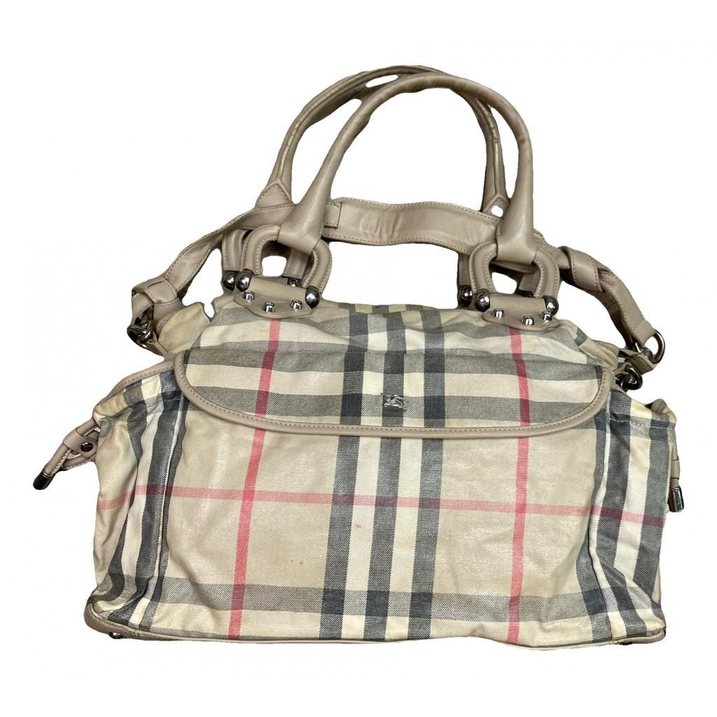 Burberry Full Pattern Handbag in Beige, Women's Product Image