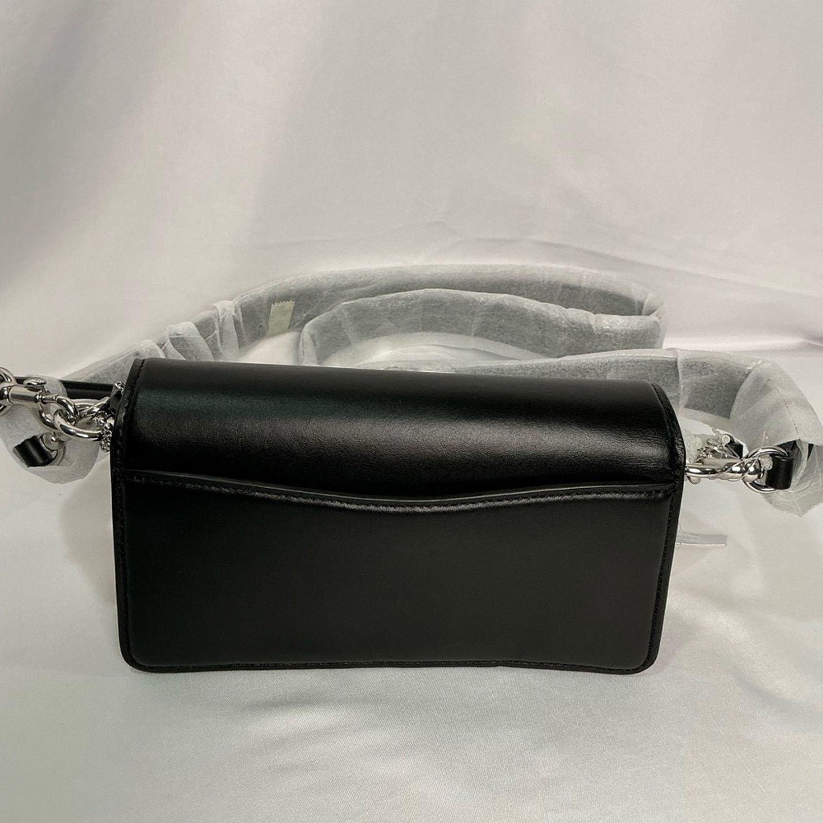 Coach Coach Black Tabby Shoulder Bag 20 Crystals Crossbody Silver Size ONE SIZE - 8 Thumbnail