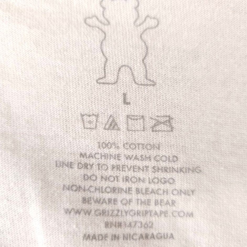 Vintage Grizzly Griptape T Shirt Mens Size Large White Skateboarding Skater Tee Size US L / EU 52-54 / 3 - 5 Thumbnail