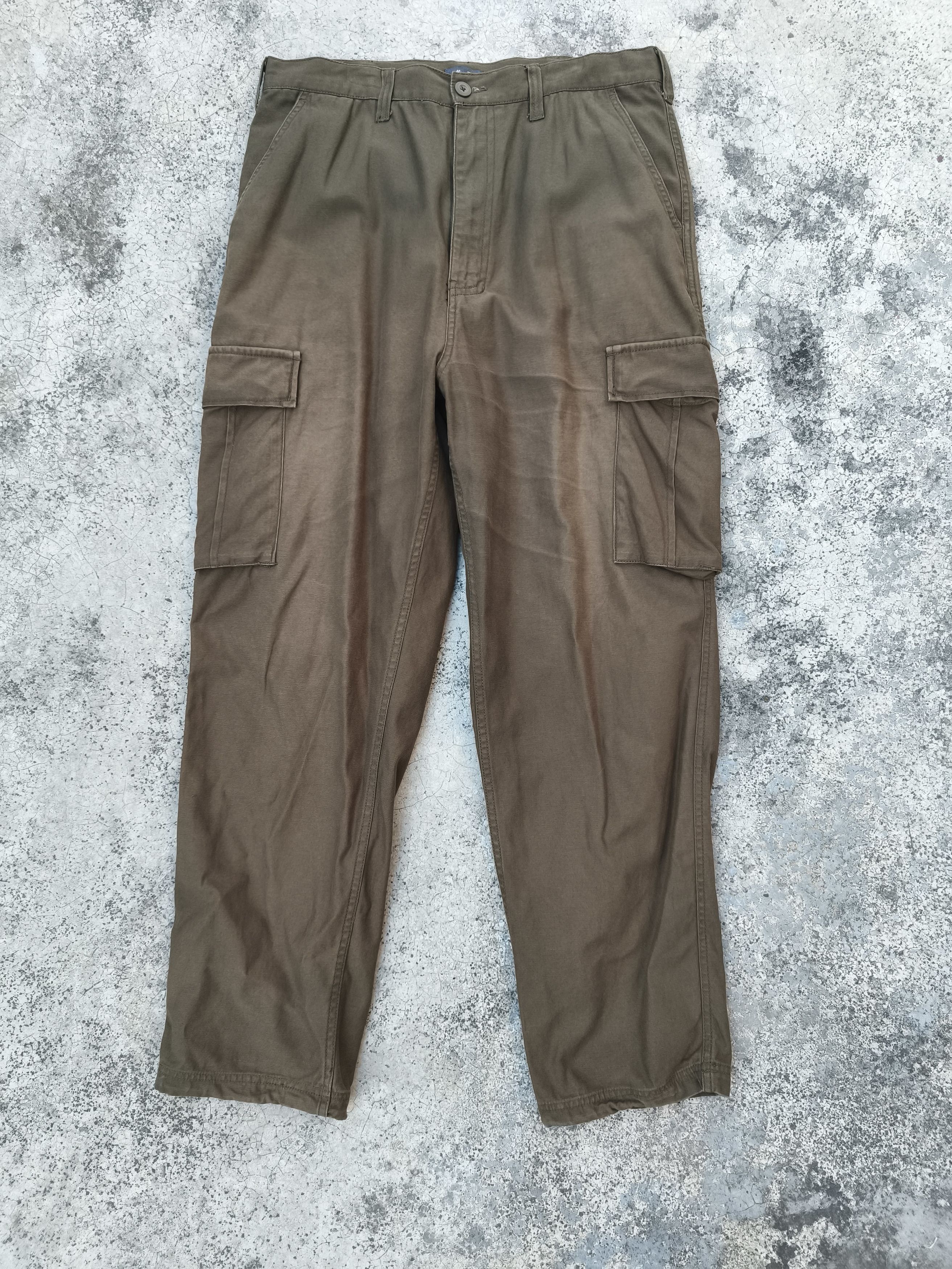Japanese Brand Minority Cargo Pants Olive Green Size US 32 / EU 48 - 1 Thumbnail