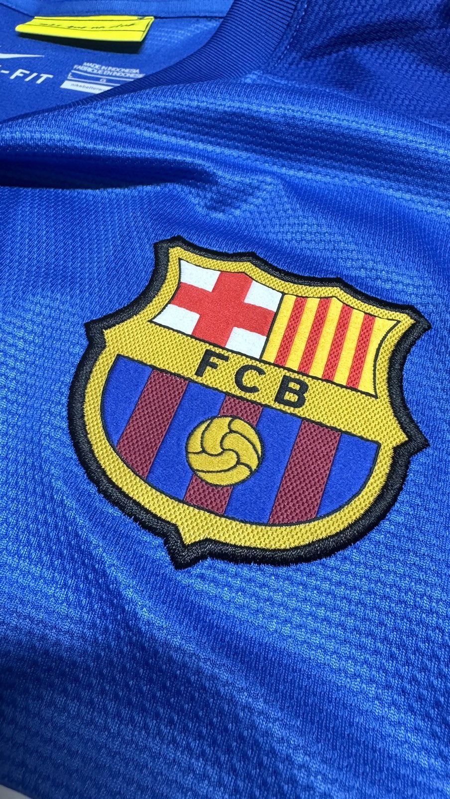 Nike Barcelona 13/14 goalkeeper gk shirt Size US L / EU 52-54 / 3 - 4 Thumbnail