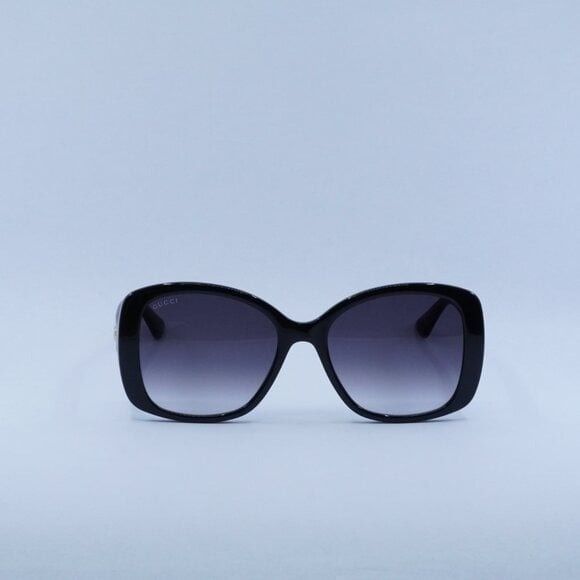 ?️ New Gucci GG0762S 001 Sunglasses - Black Frame, Grey Gradient Lenses Brand NEW Gucci GG0762S 001 Black Gray Gradient Square Women  main image 3