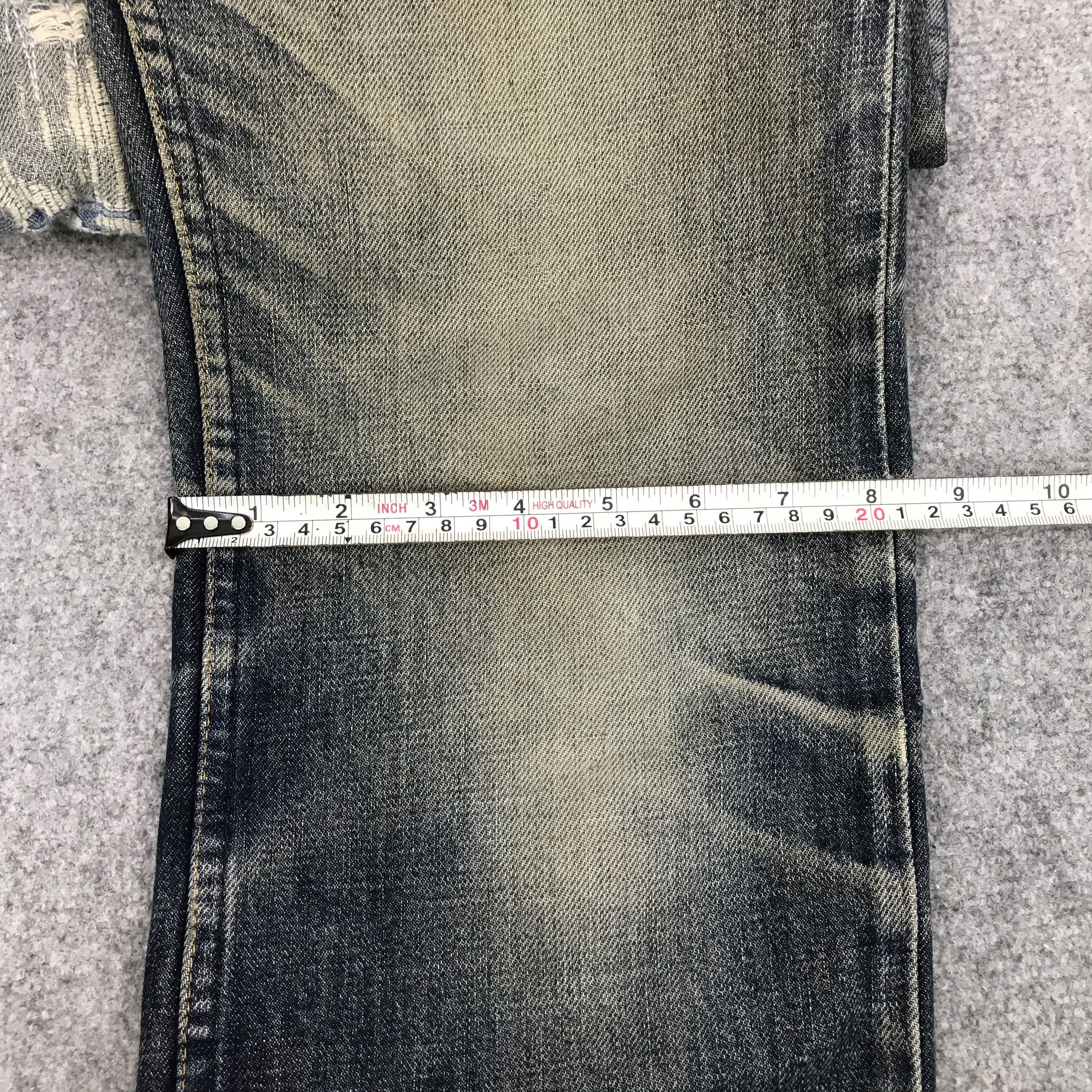 Helmut Lang 1998 HELMUT LANG DISTRESSED DENIM PANTS Size US 30 / EU 46 - 13 Thumbnail