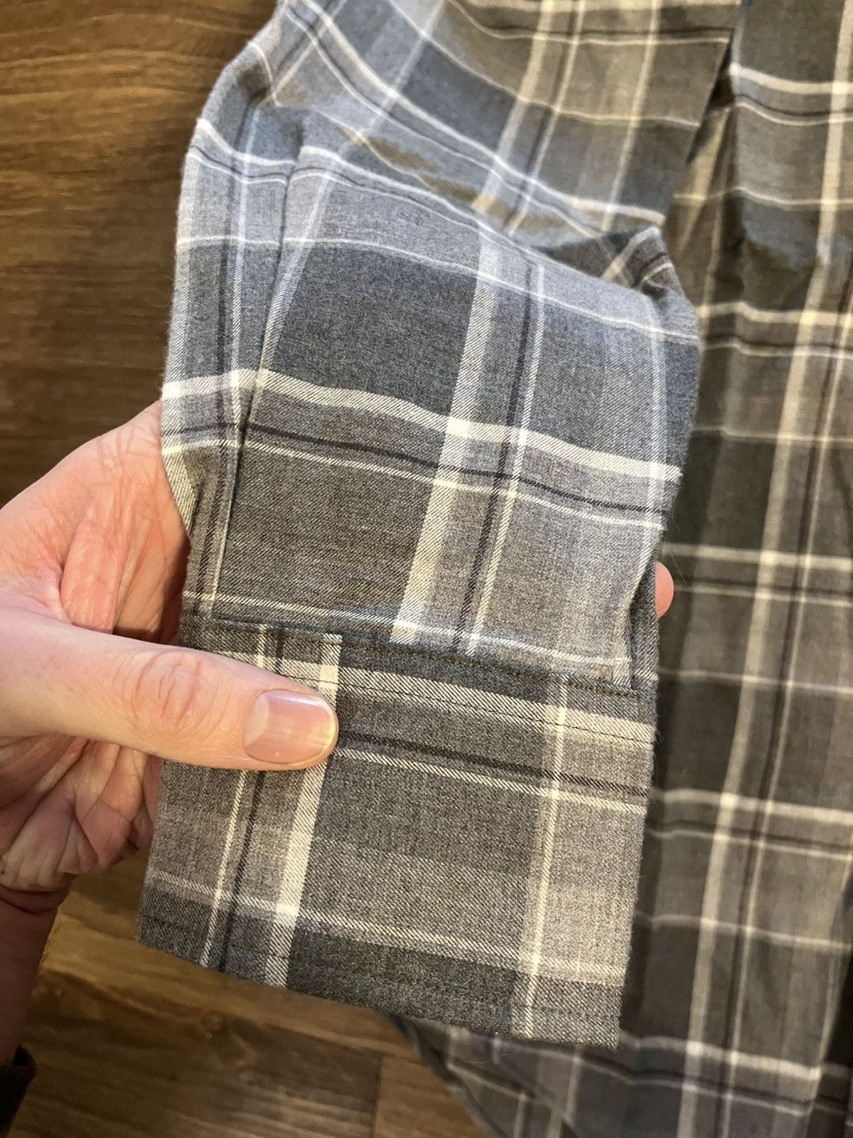 Polo Ralph Lauren NWT Grey Flannel Plaid Dress Shirt Size US XS / EU 42 / 0 - 2 Thumbnail