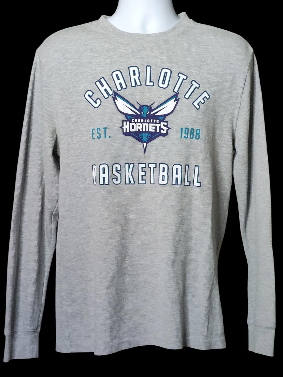 NBA Charlotte Hornets Basketball Long Sleeve Thermal Shirt Size ONE SIZE - 3 Thumbnail