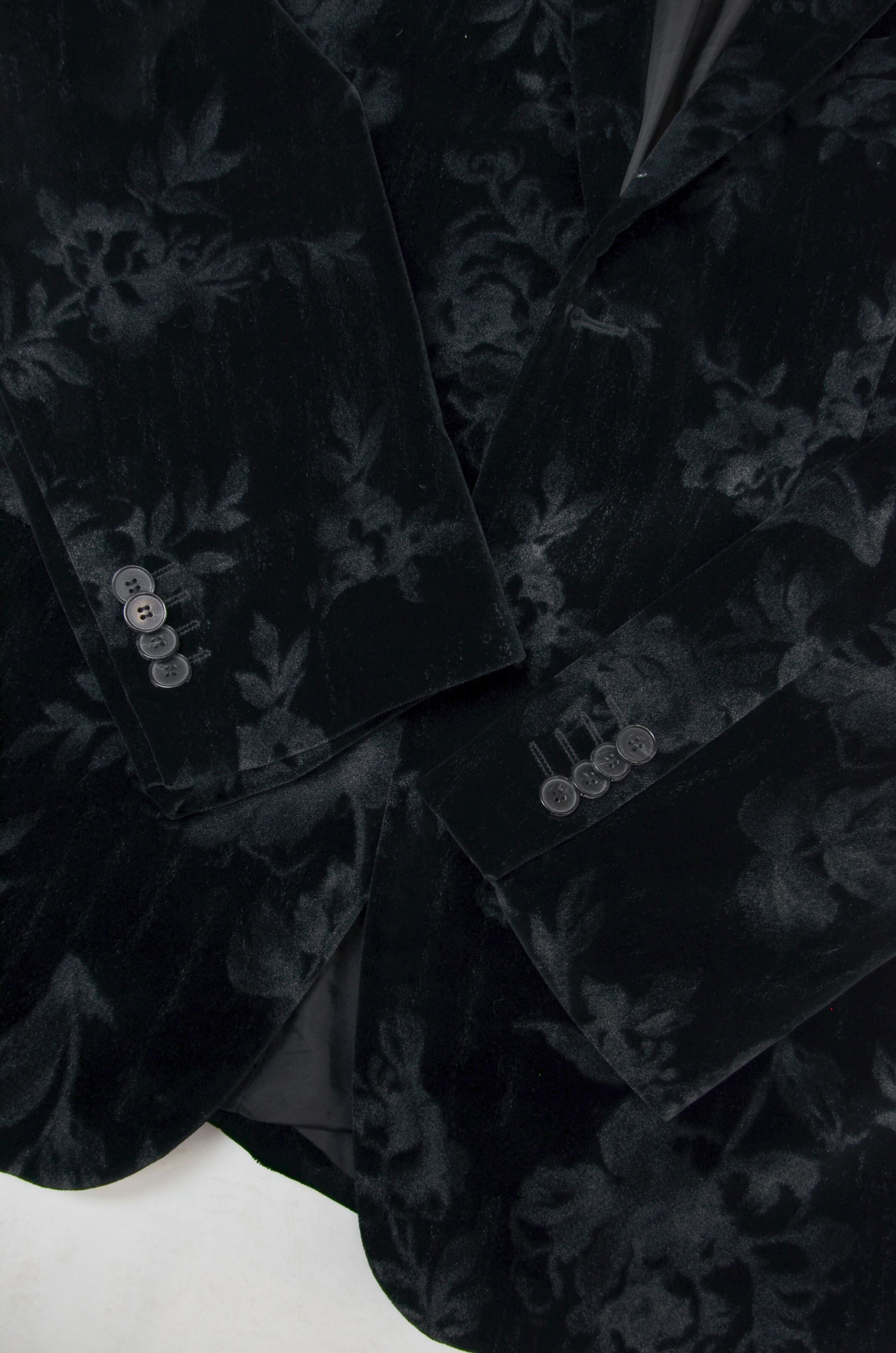 Karl Lagerfeld Lagerfeld Tailored Rose Floral Print Blazer size 46 Size 46R - 3 Thumbnail