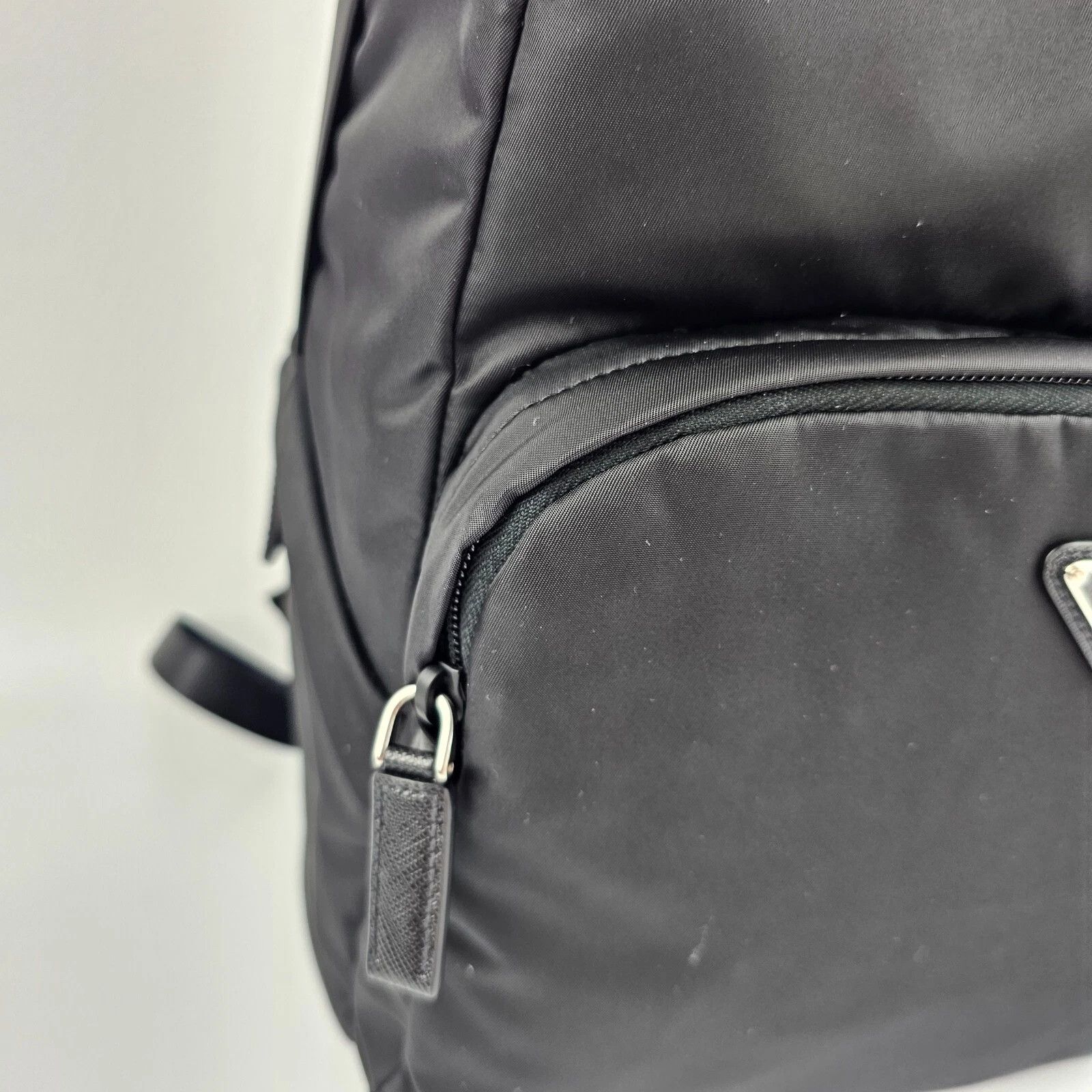 Prada PRADA Black Re-Nylon Saffiano Leather Backpack New Auth Size ONE SIZE - 5 Thumbnail
