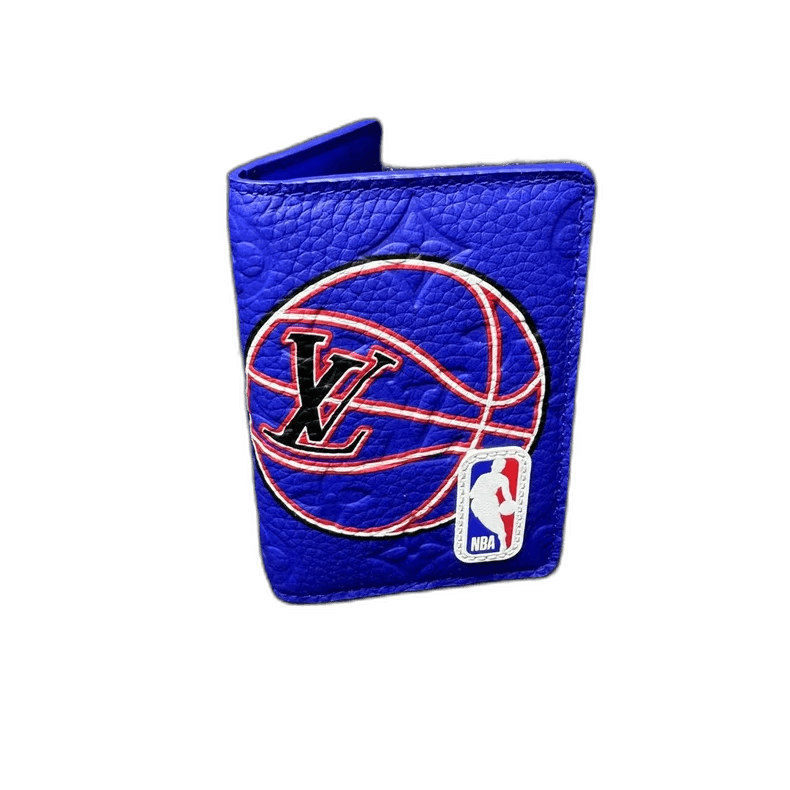 Louis Vuitton Blue NBA Louis Vuitton Leather Wallet-2506
