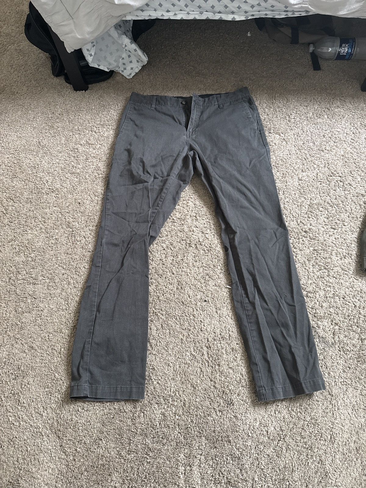 Volcom Grey Dress Pants Size US 33 - 2 Thumbnail