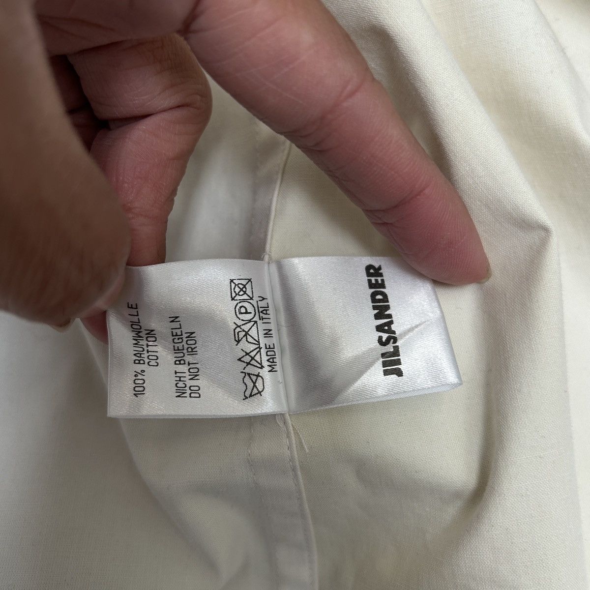 Jil Sander Jil Sander Minimal White Cotton Hooded Jacket Size US M / EU 48-50 / 2 - 8 Thumbnail